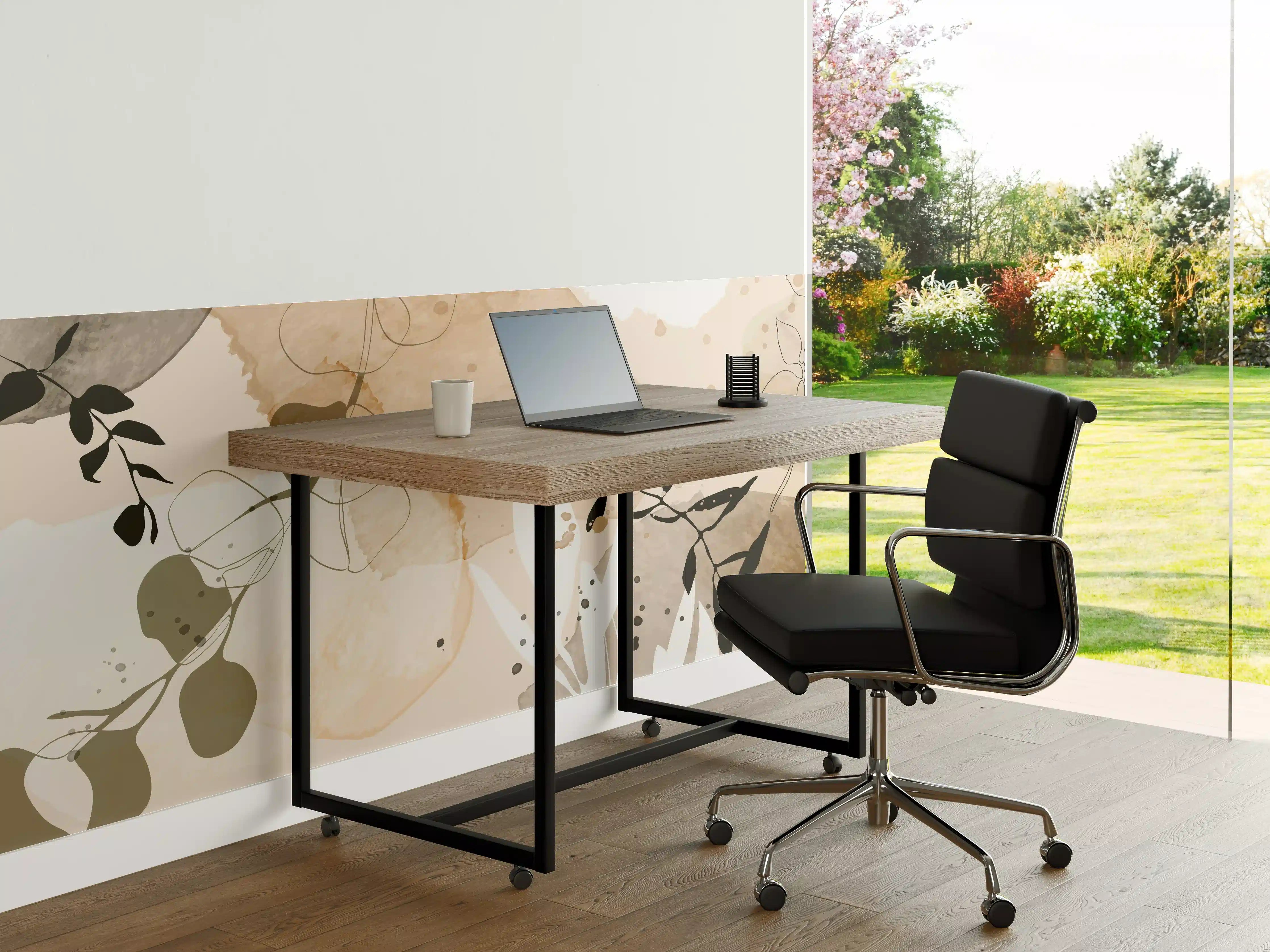 Büro Wandgestaltung - Abstrakte Beige-Töne Kunst