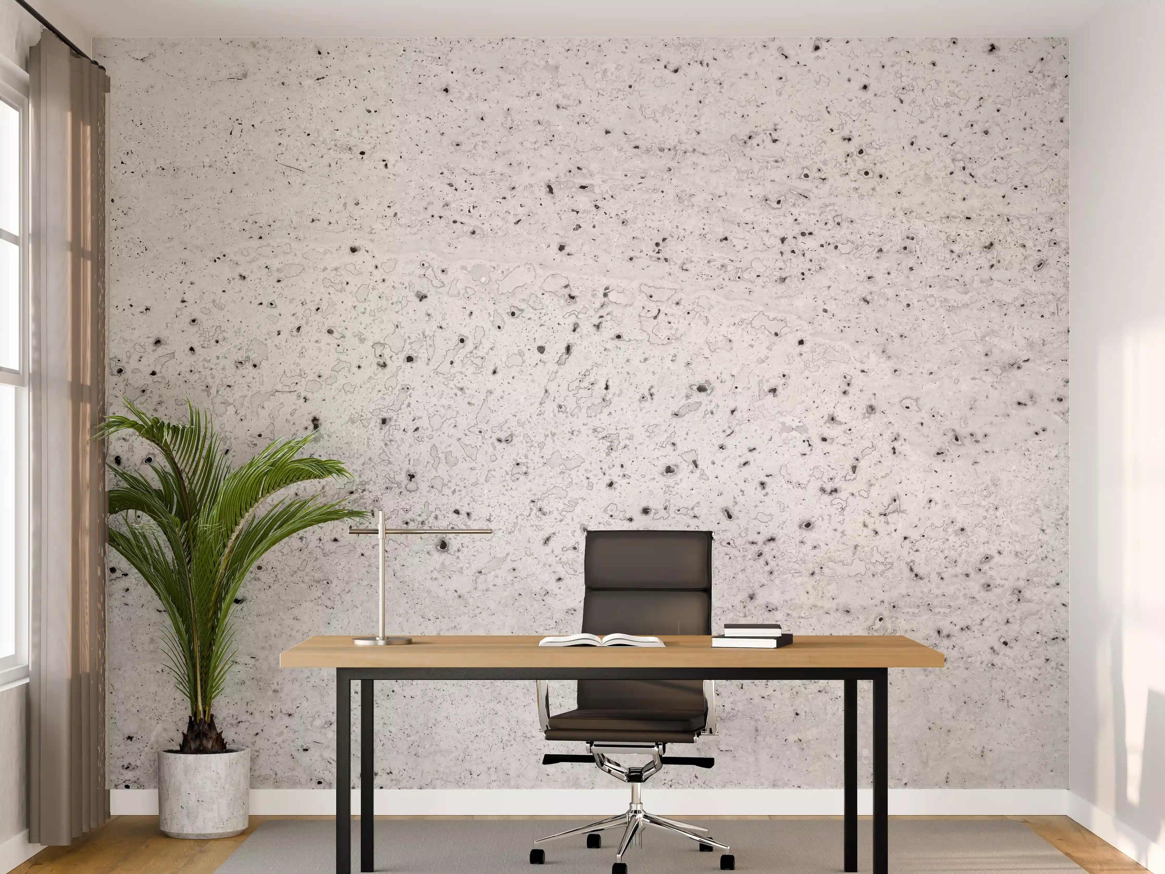 Büro Wandgestaltung - Abstrakte Betonstruktur