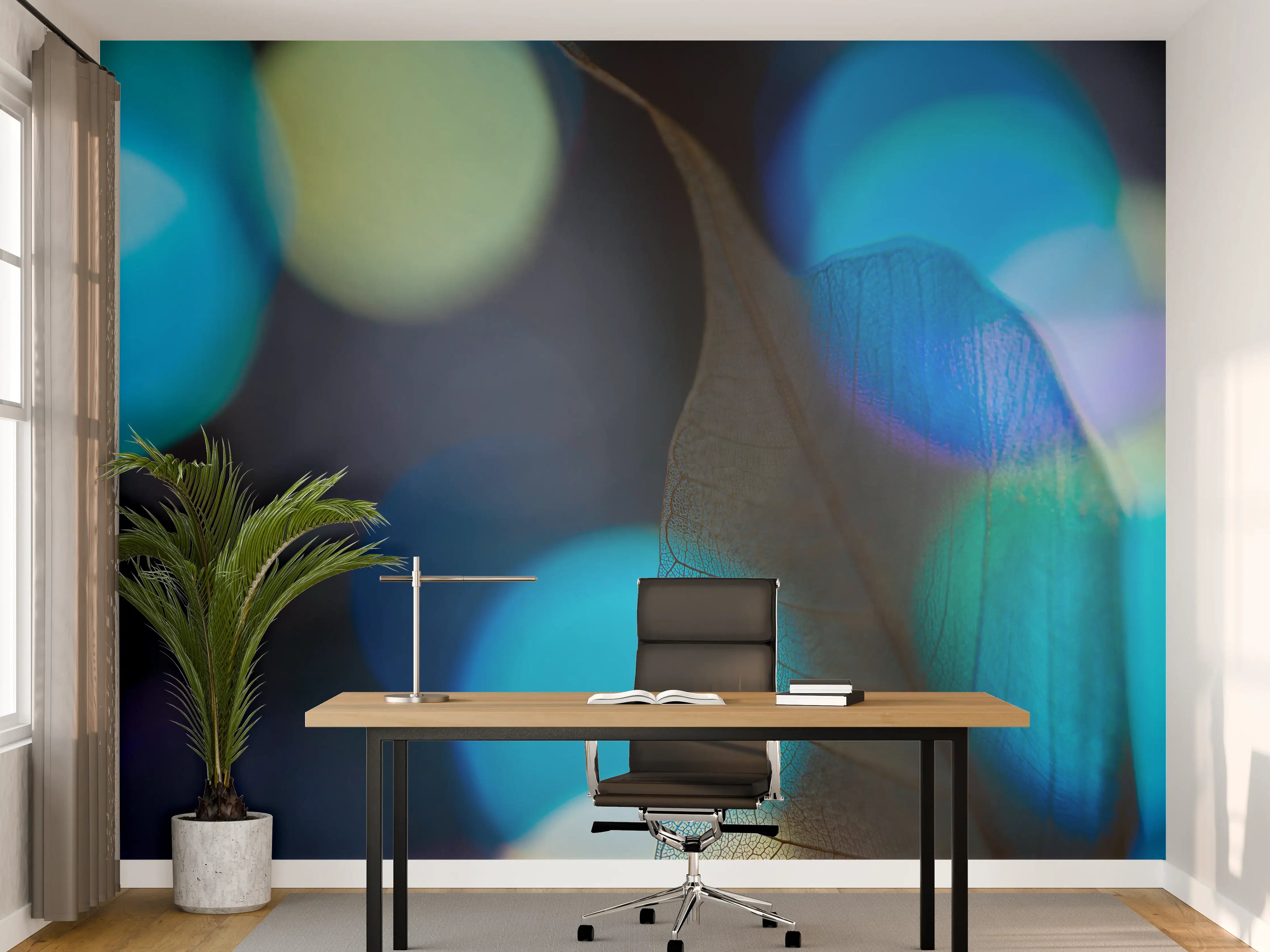 Büro Wandgestaltung - Abstrakte Blatt-Venen Textur