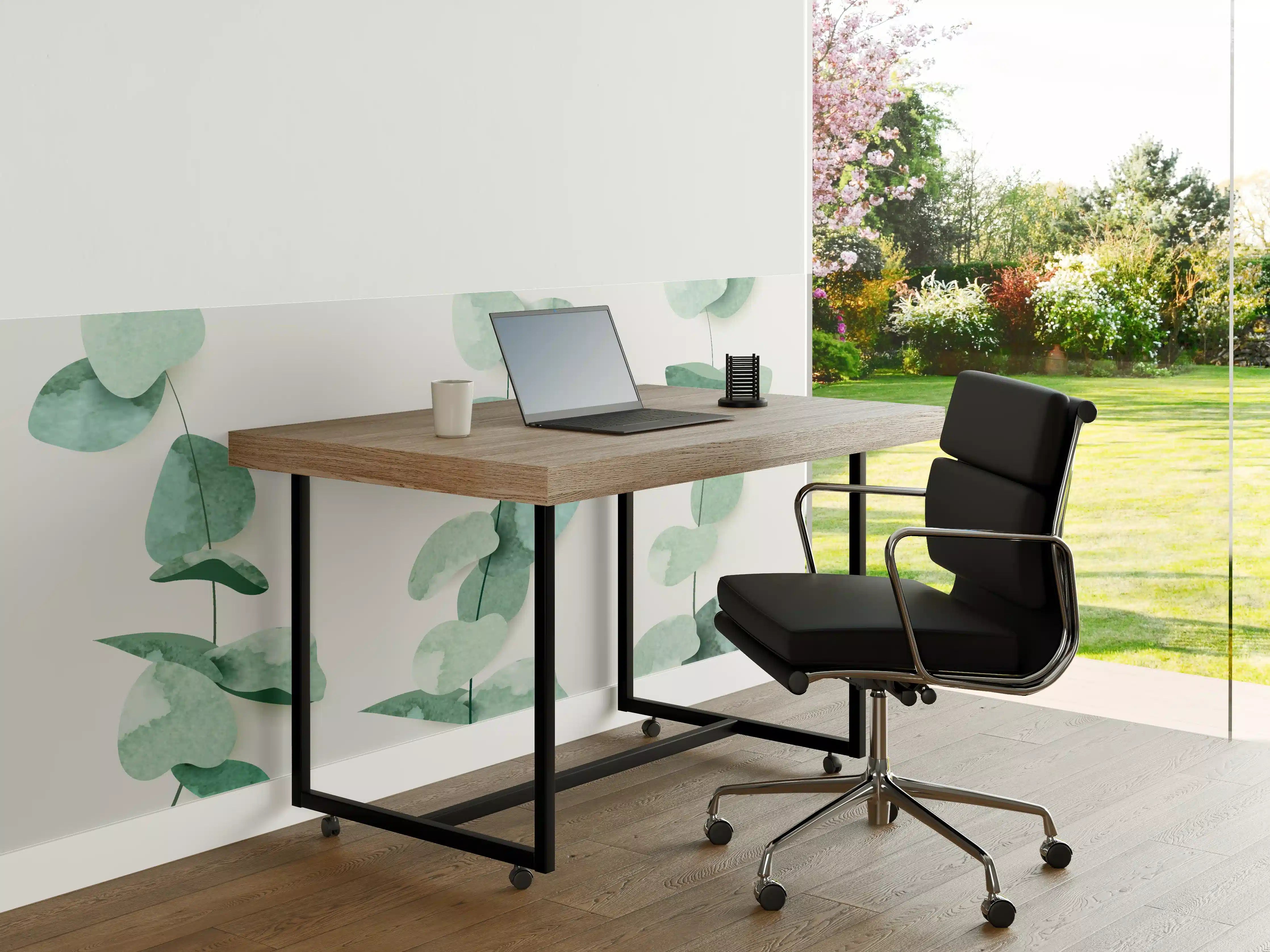 Büro Wandgestaltung - Abstrakte Eukalyptus Aquarell Kunst