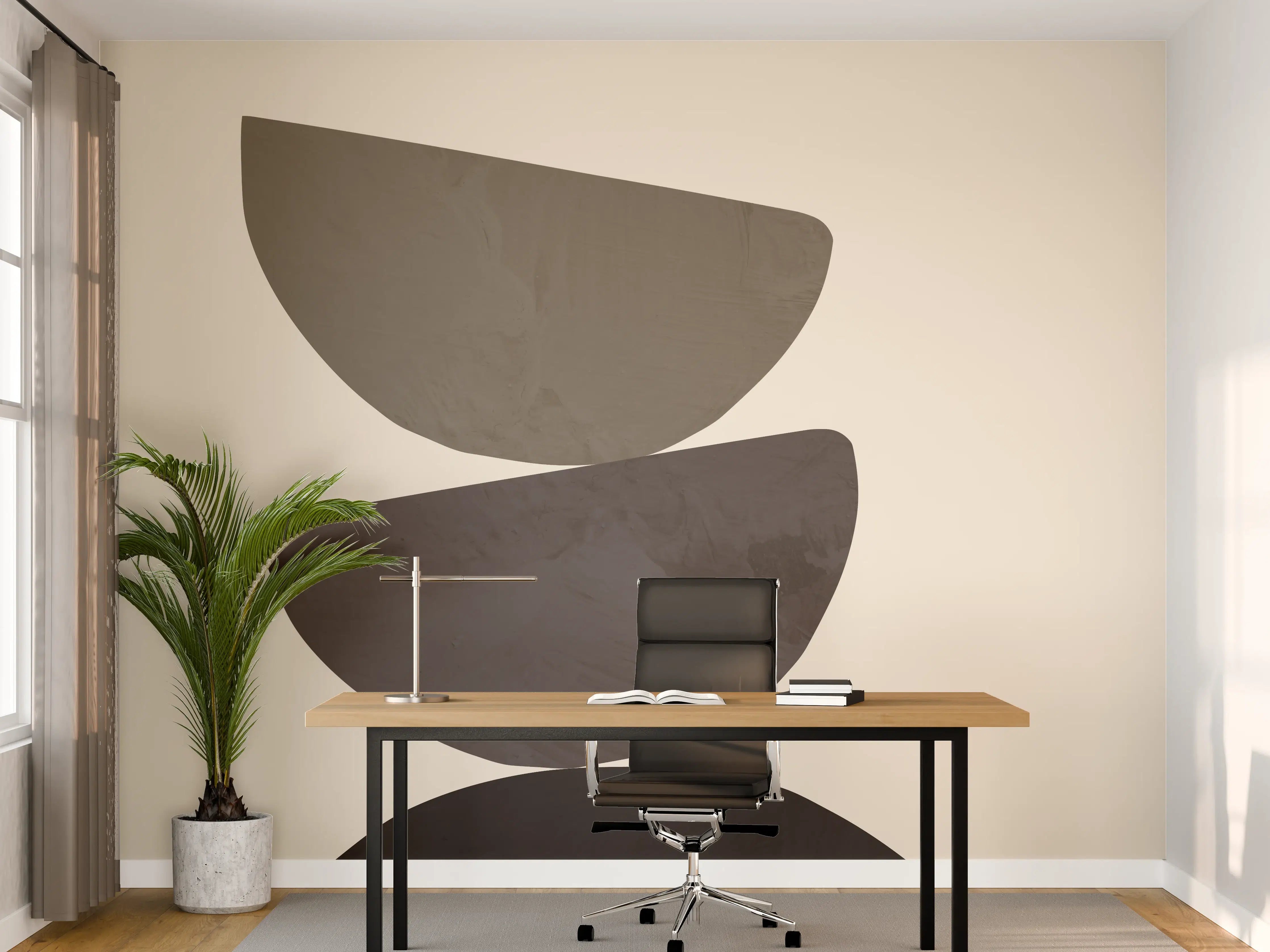 Büro Wandgestaltung - Abstrakte Geometrie Balance
