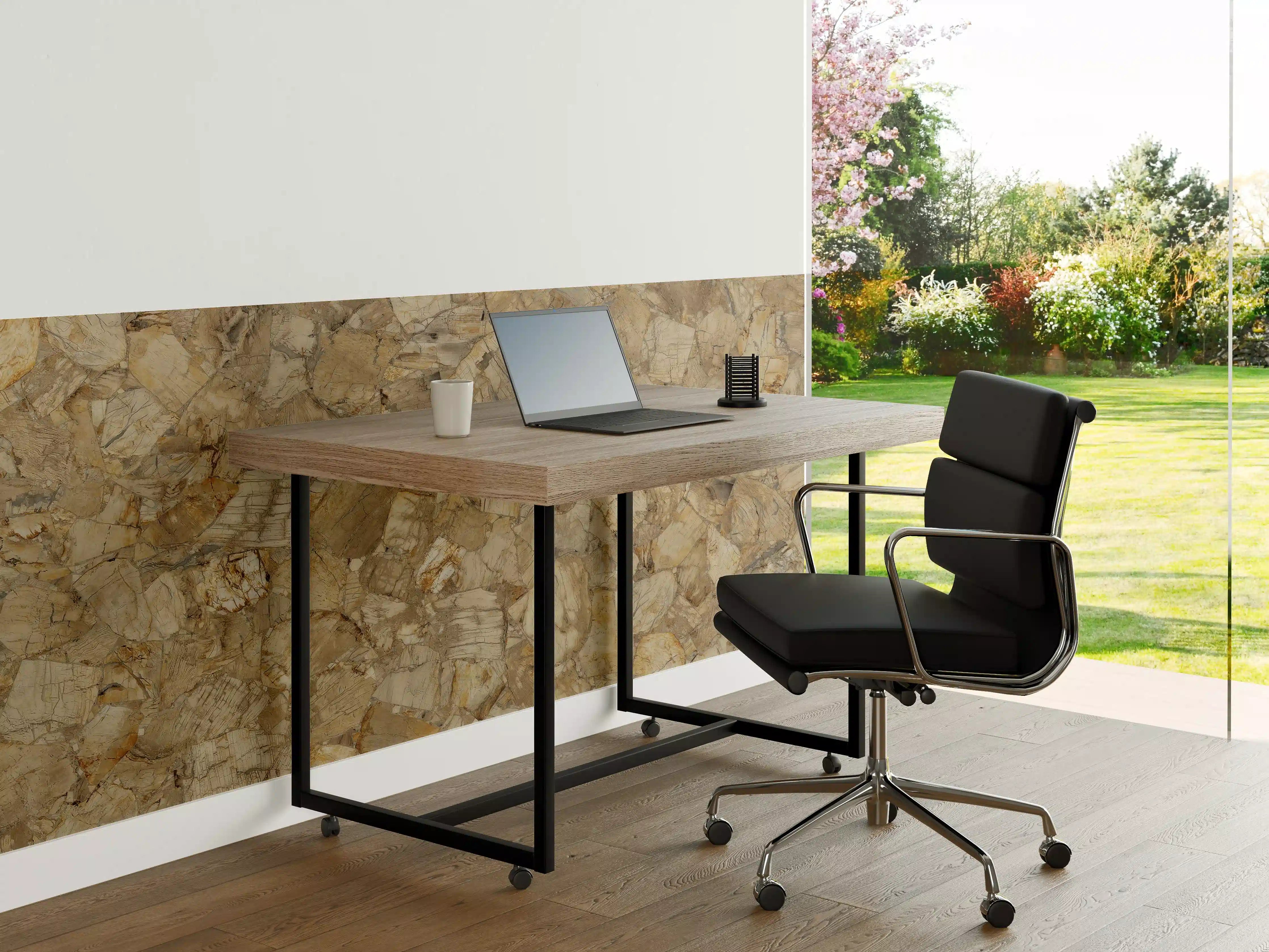 Büro Wandgestaltung - Abstrakte Holz Struktur