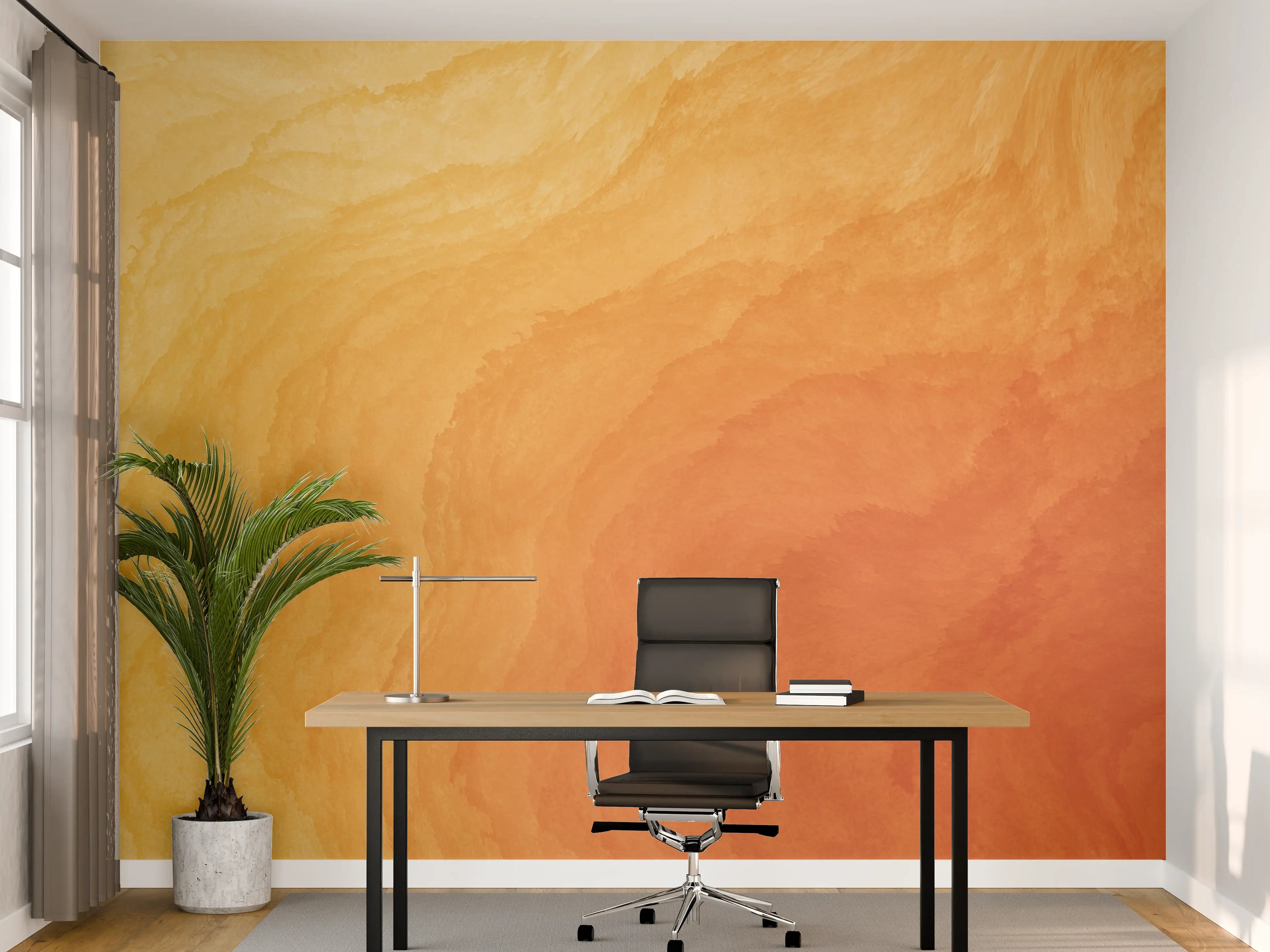 Büro Wandgestaltung - Abstrakte Kunst - Aquarell