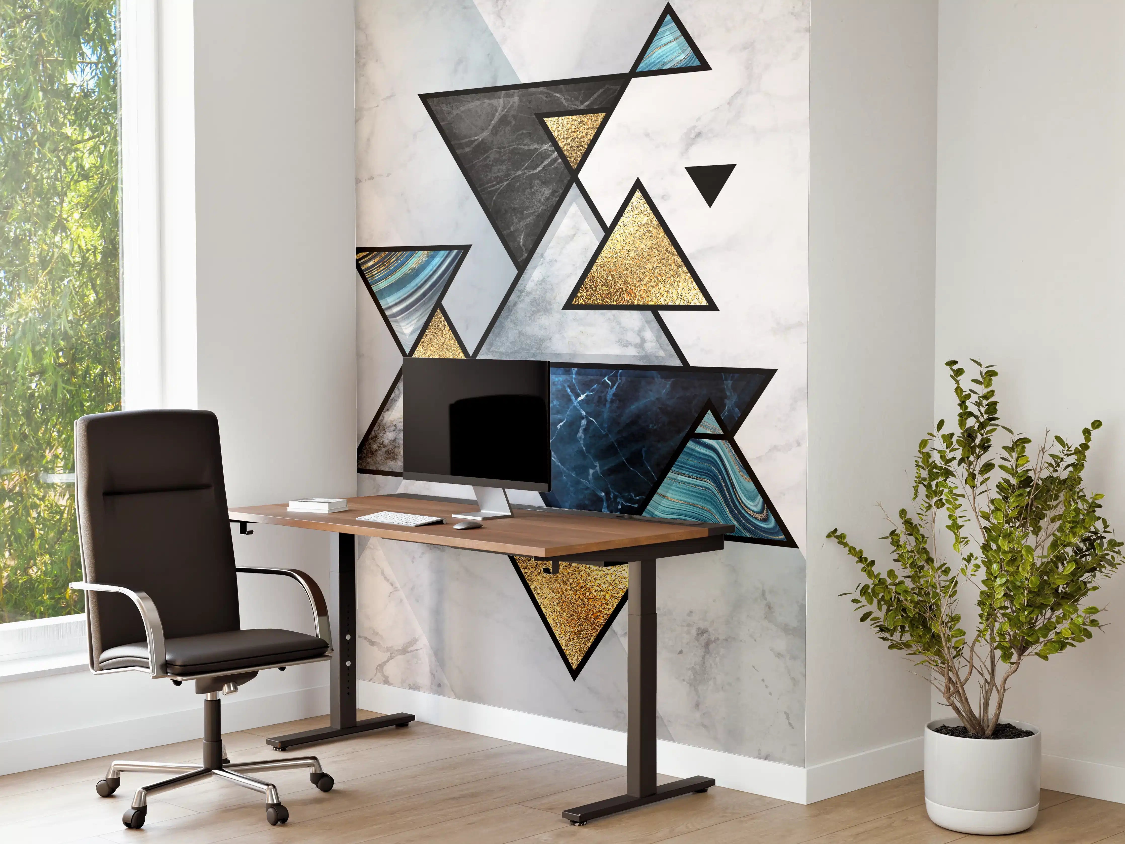 Büro Wandgestaltung - Abstrakte Marmor Mosaik Textur