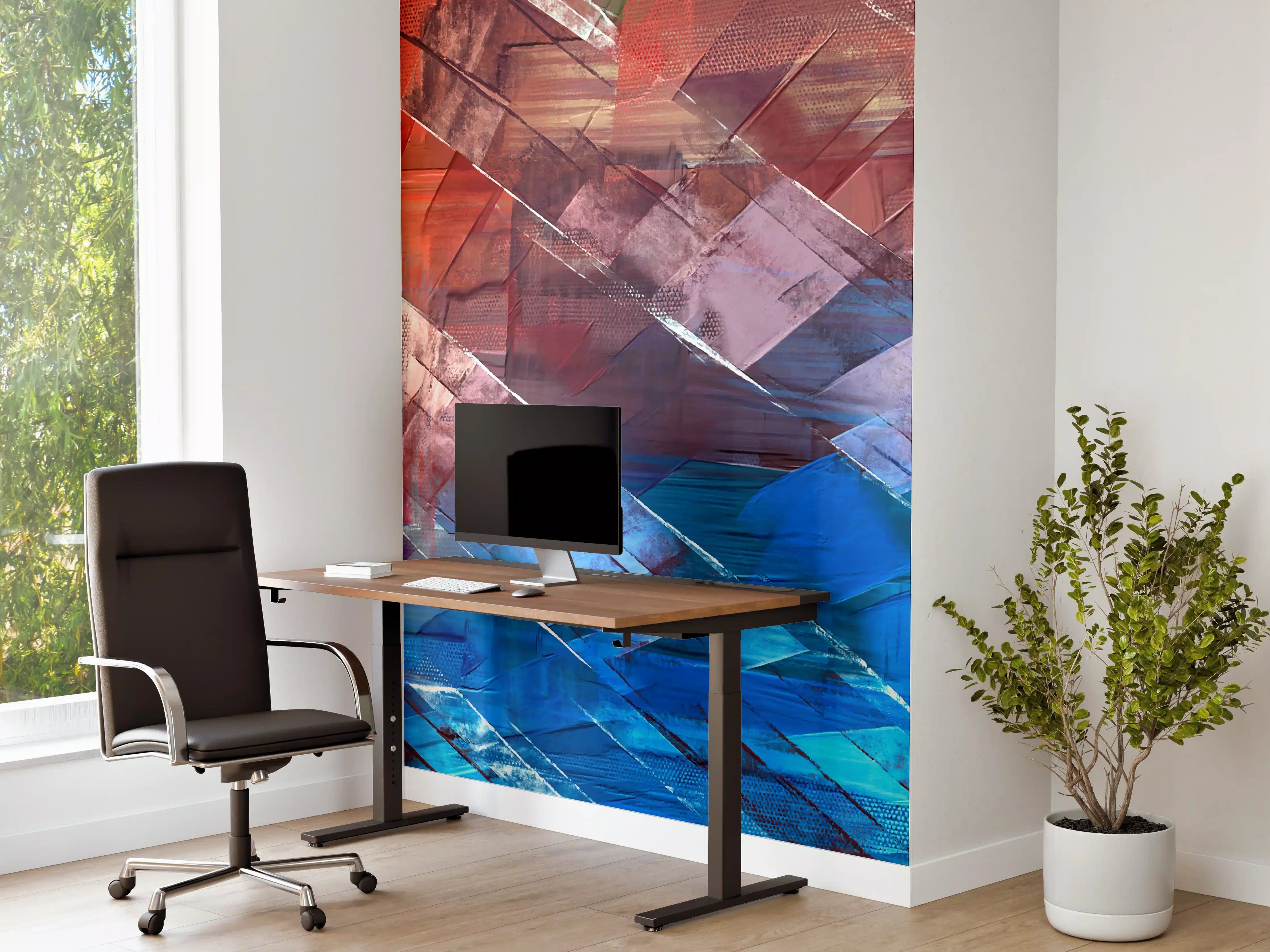 Büro Wandgestaltung - Abstrakte Ölmalerei auf Leinwand