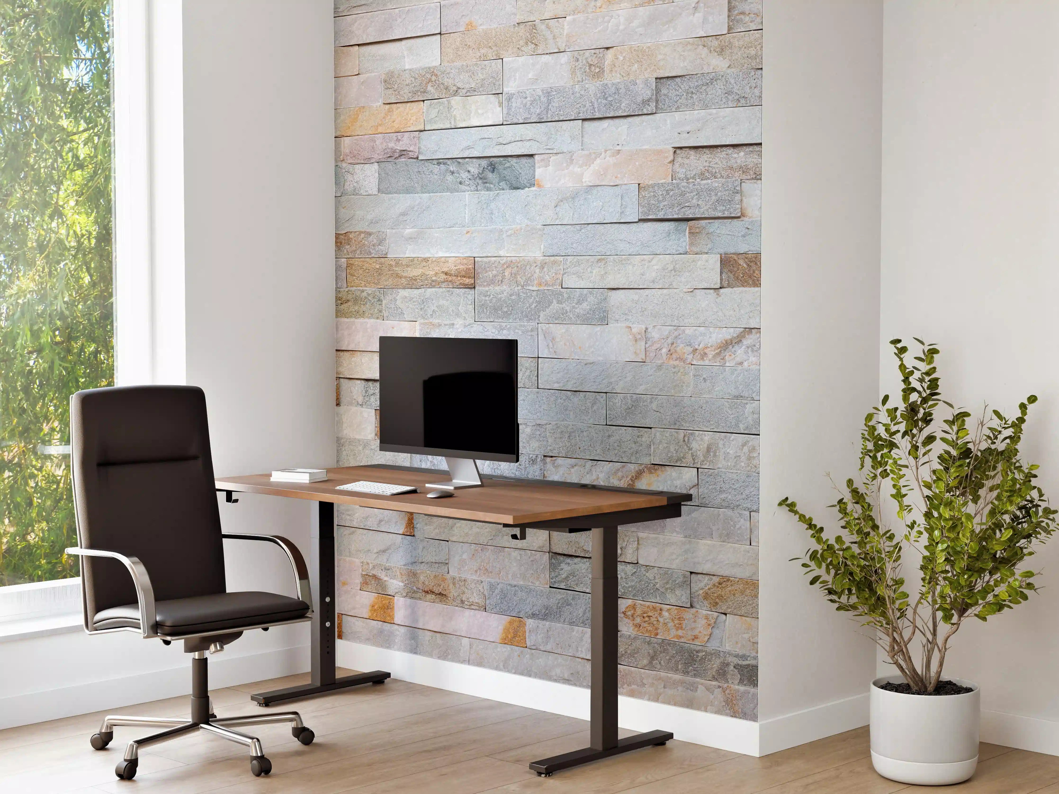 Büro Wandgestaltung - Abstrakte Steinwandmuster