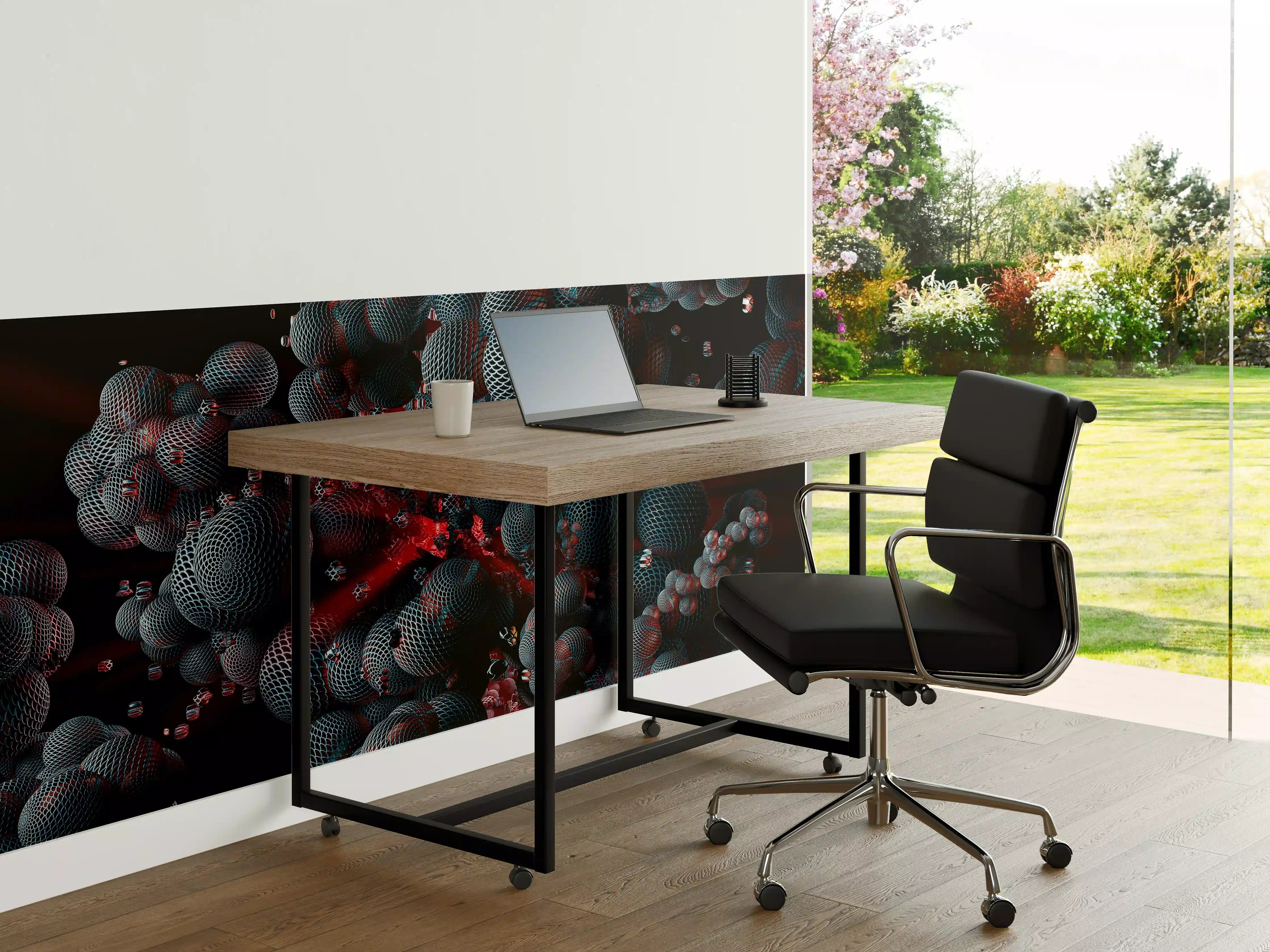 Büro Wandgestaltung - Abstrakte Technologie - 3D Rendering