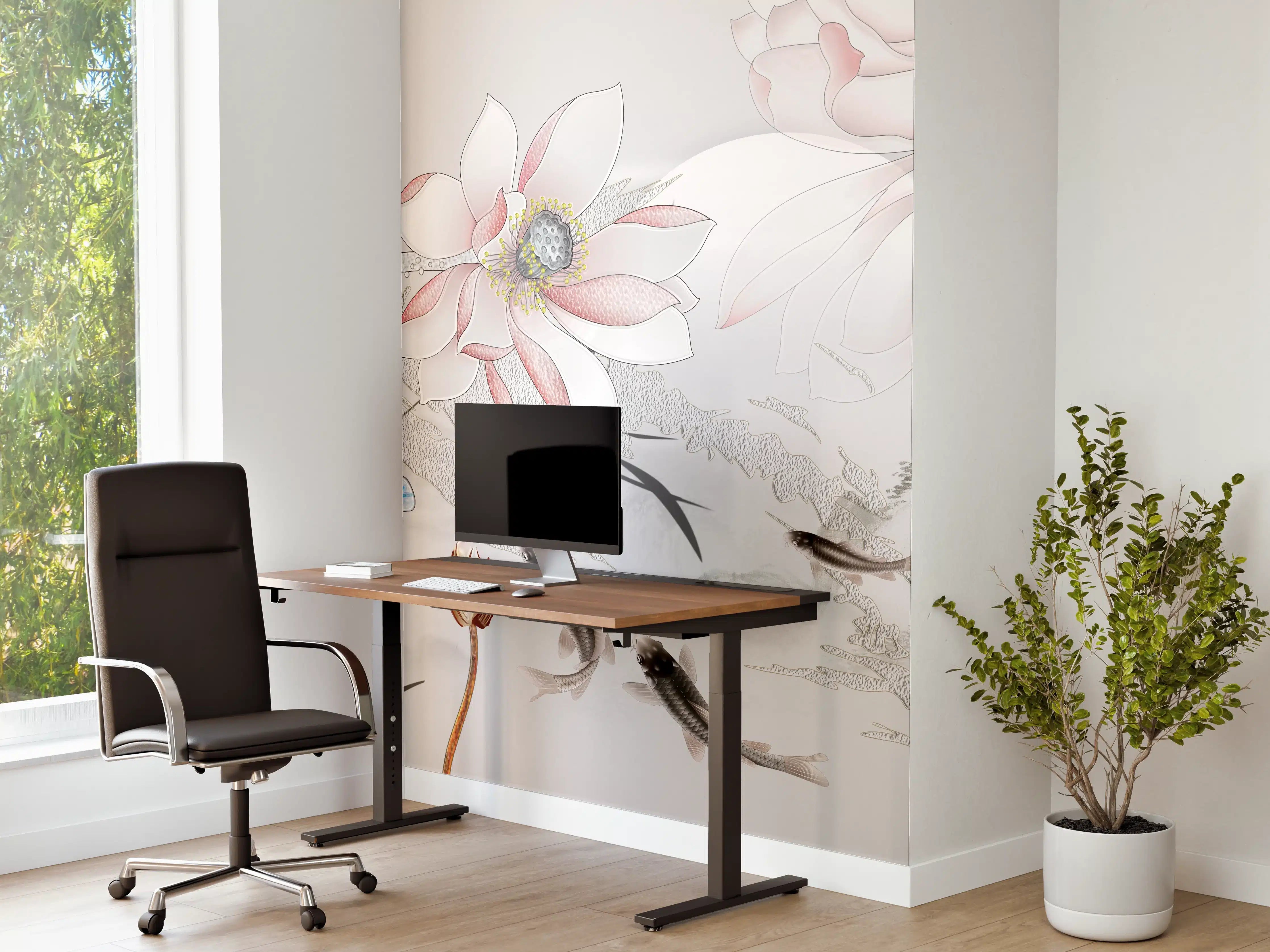 Büro Wandgestaltung - Abstrakte japanische Illustration