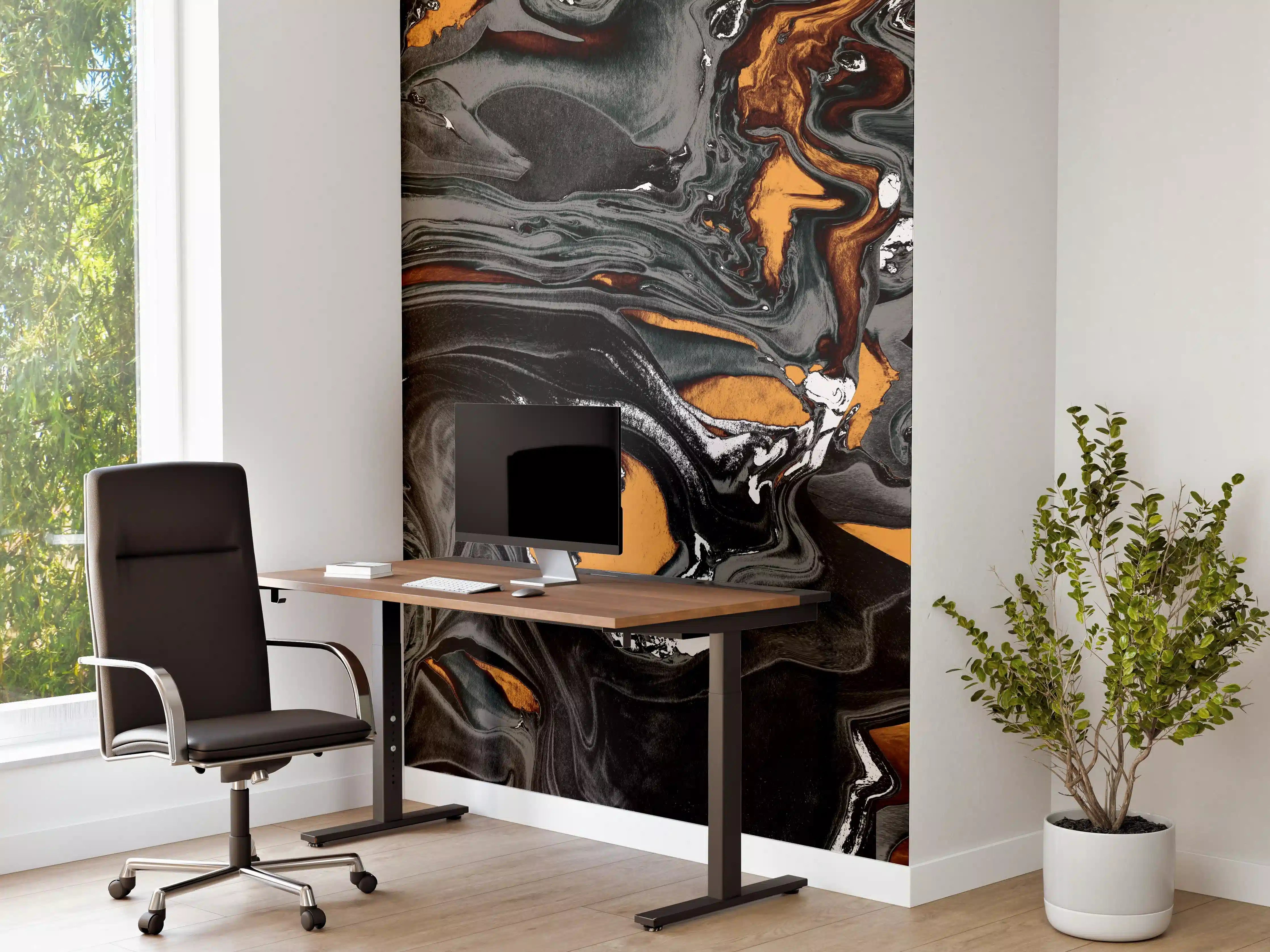 Büro Wandgestaltung - Abstrakter Kunsthintergrund