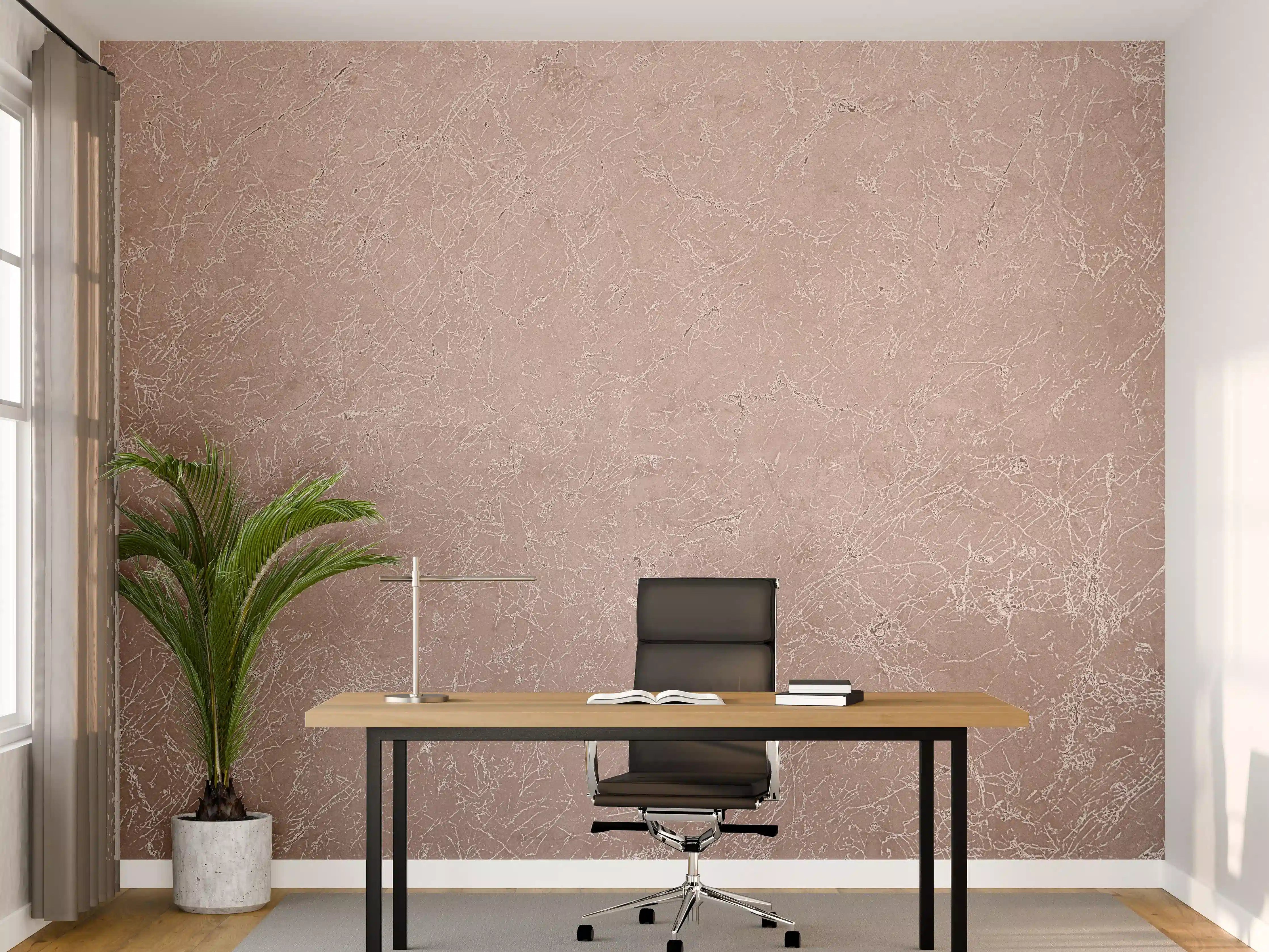 Büro Wandgestaltung - Abstrakter Kupfermarmor