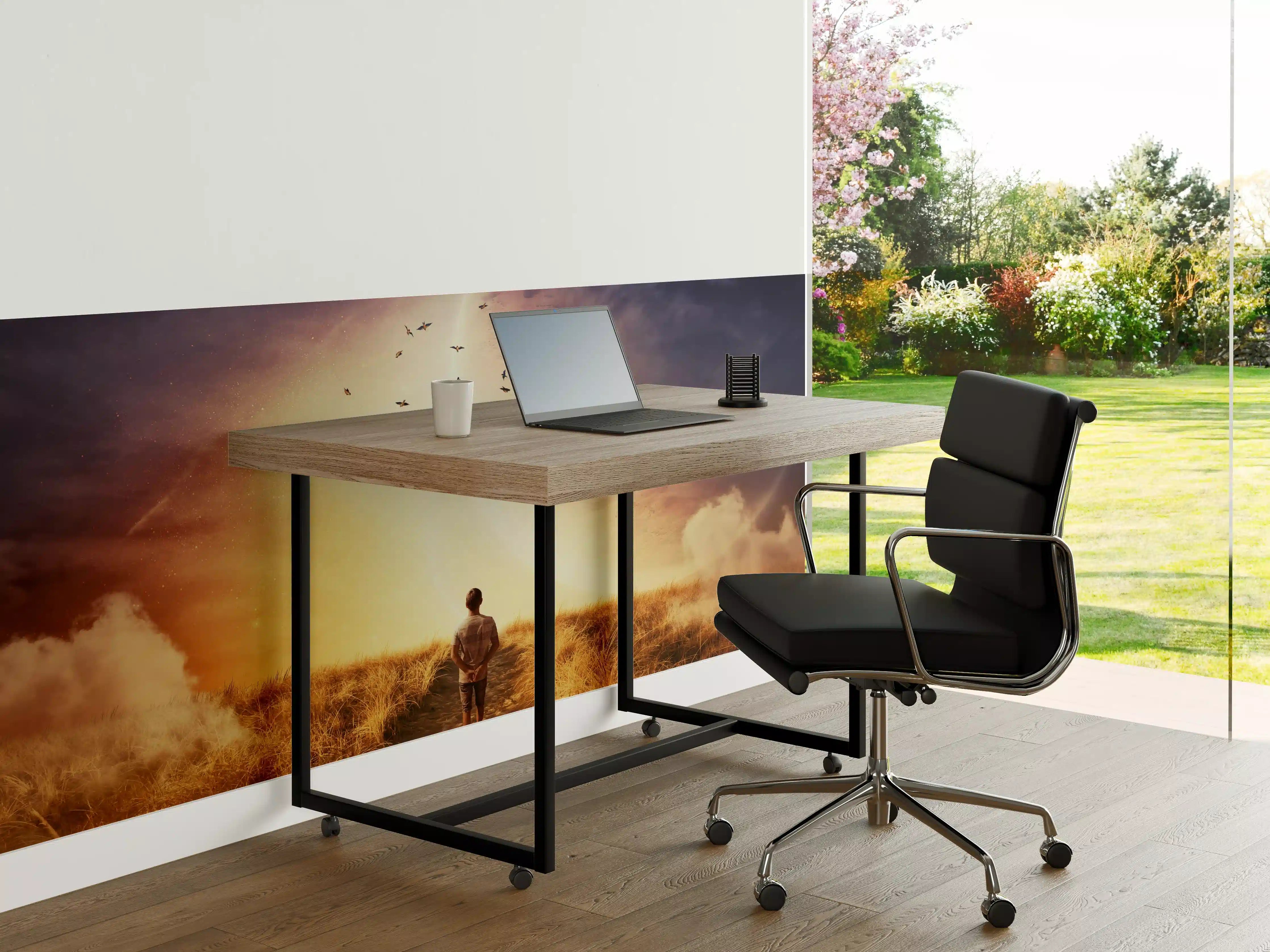 Büro Wandgestaltung - Abstrakter kosmischer Ausblick
