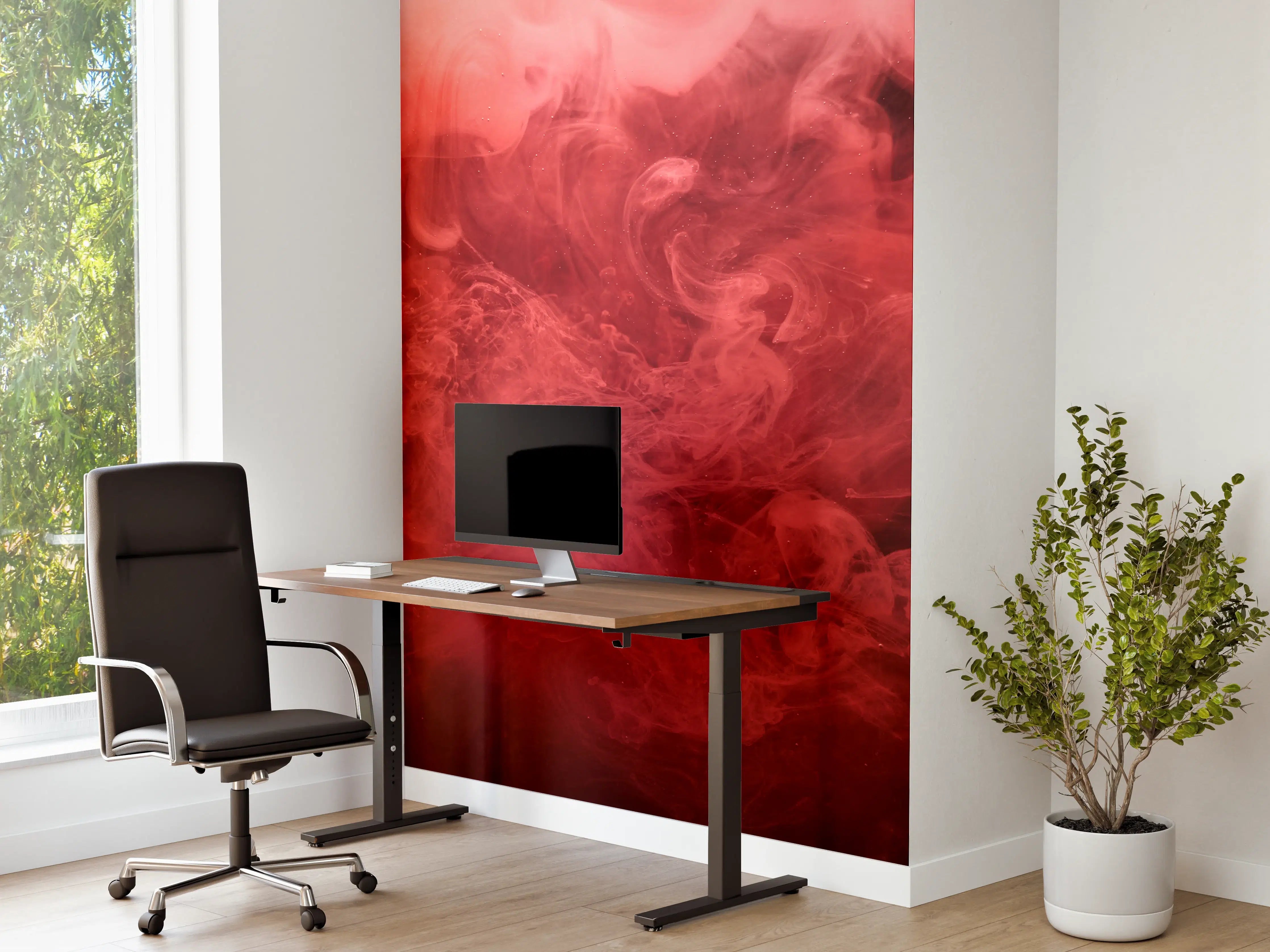 Büro Wandgestaltung - Abstrakter roter Ozean