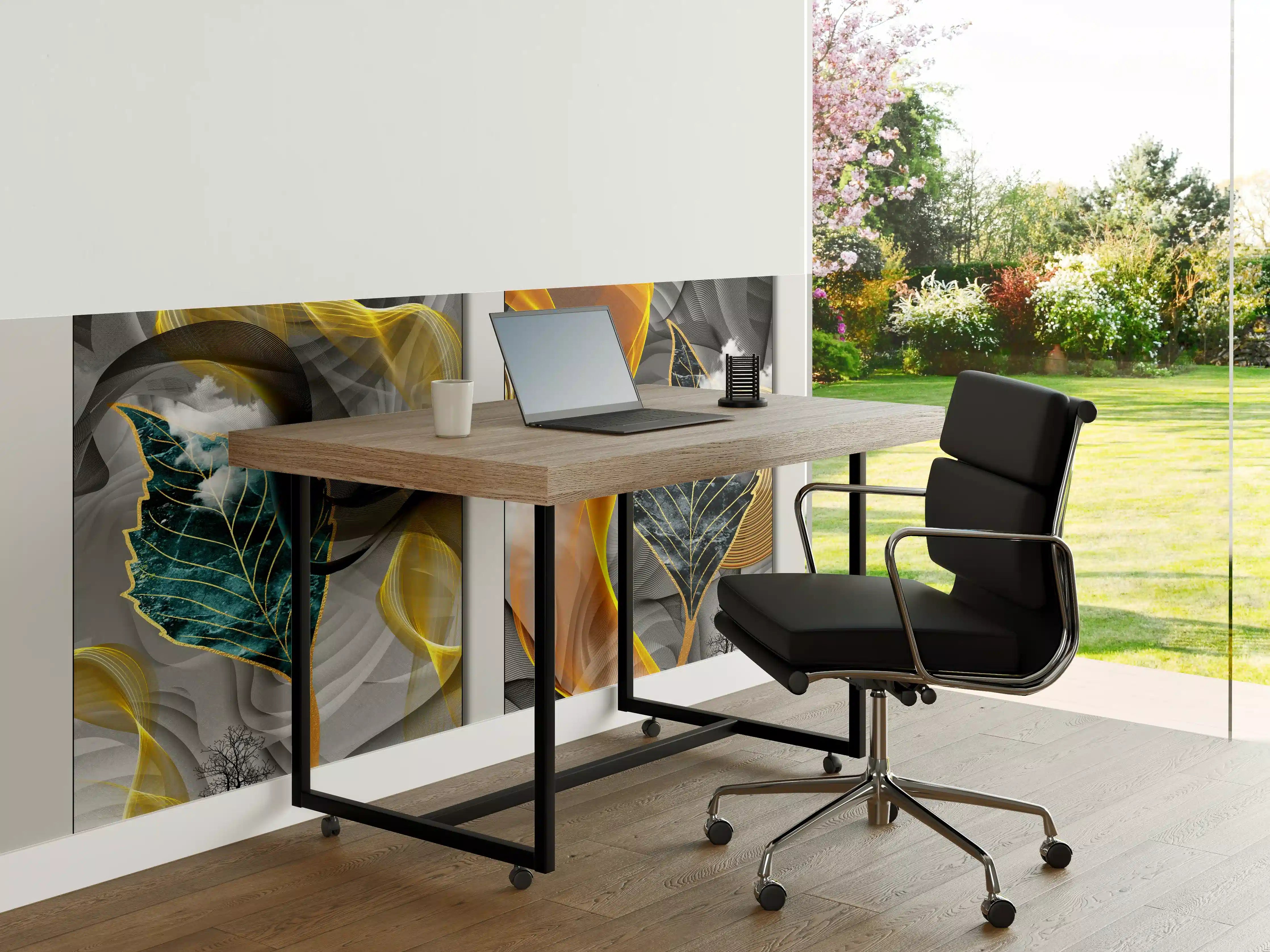 Büro Wandgestaltung - Abstraktes 3D Design