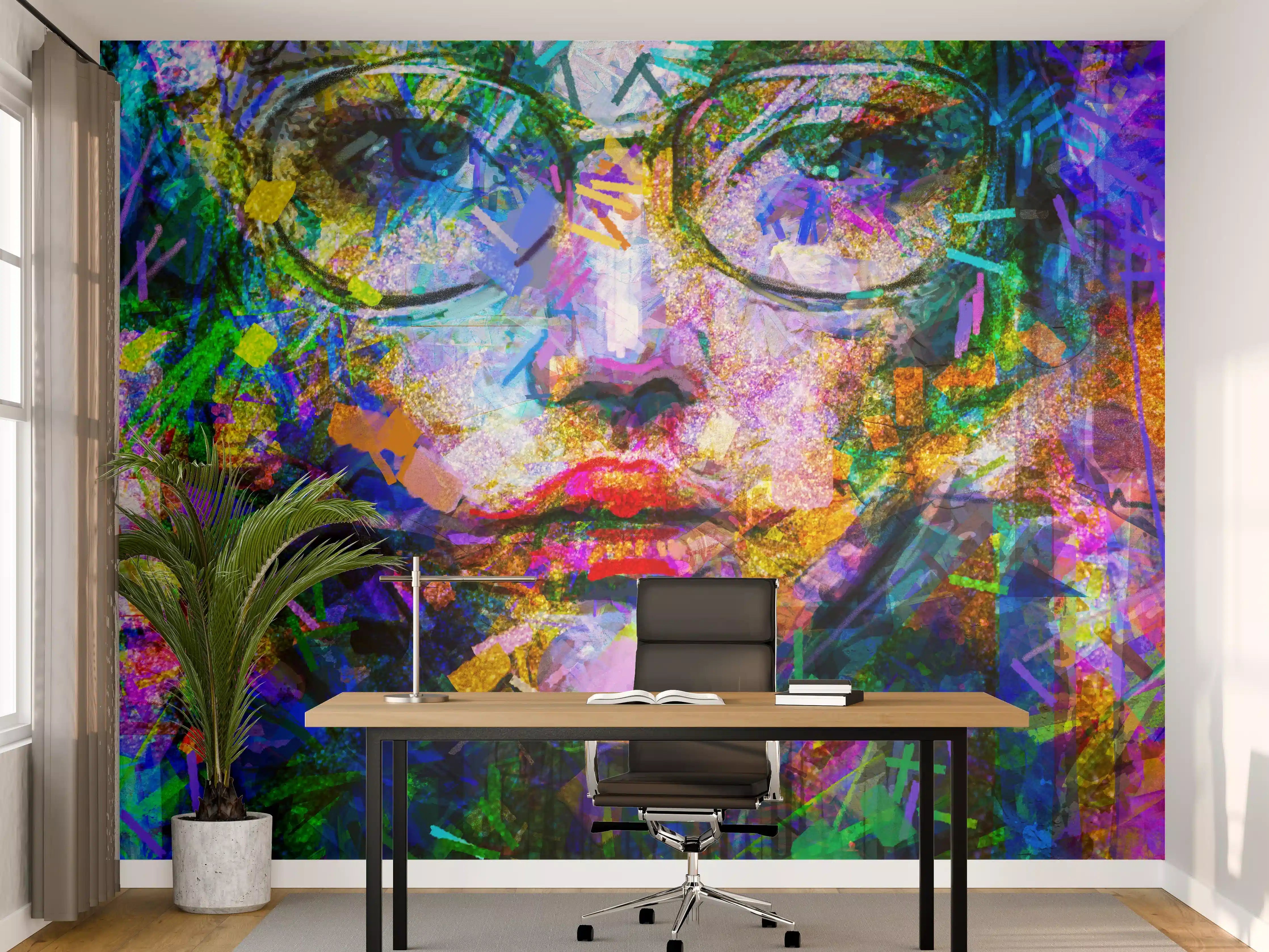 Büro Wandgestaltung - Abstraktes Acryl- und Ölfarben Kunstgemälde