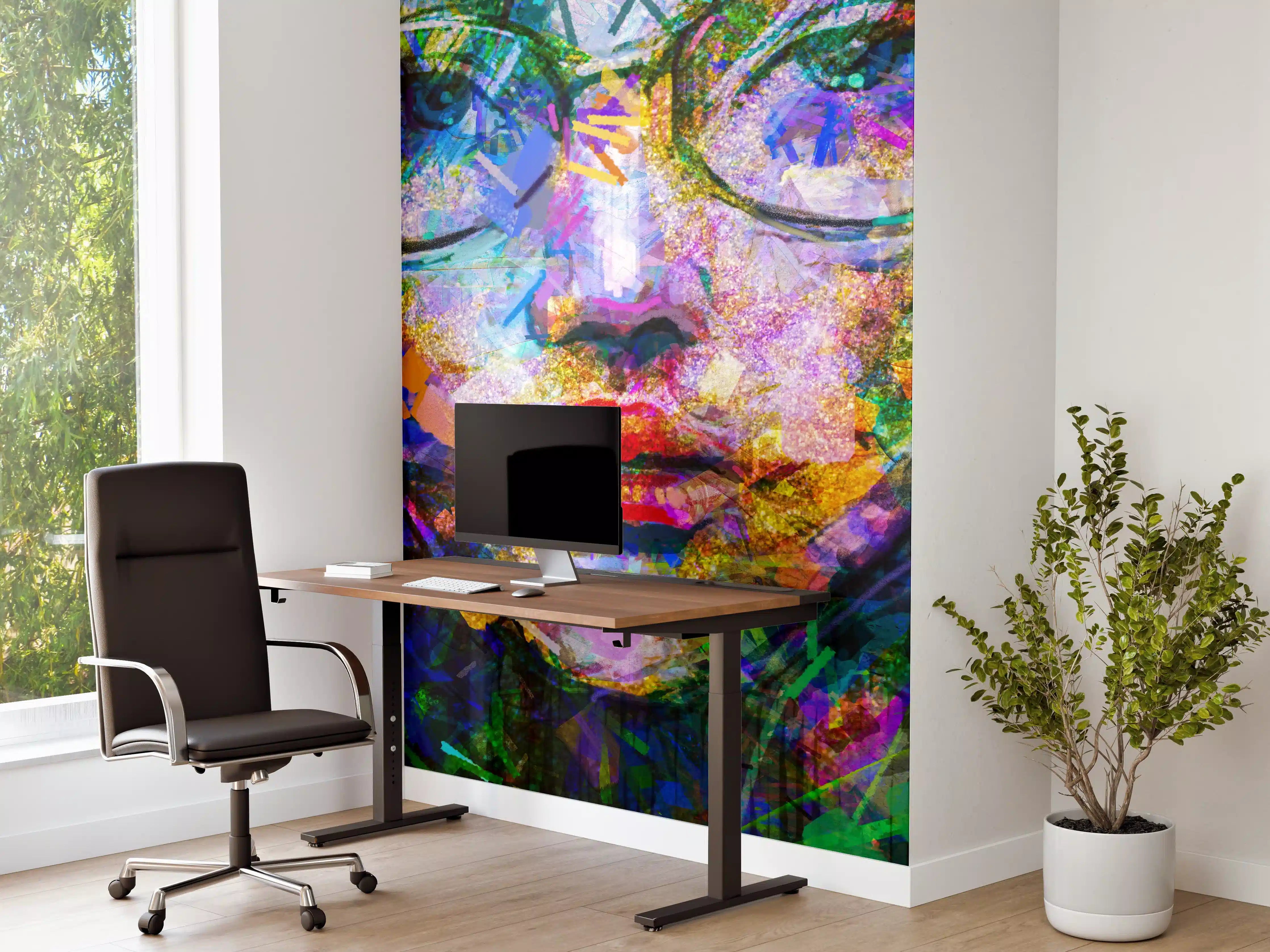 Büro Wandgestaltung - Abstraktes Acryl- und Ölfarben Kunstgemälde