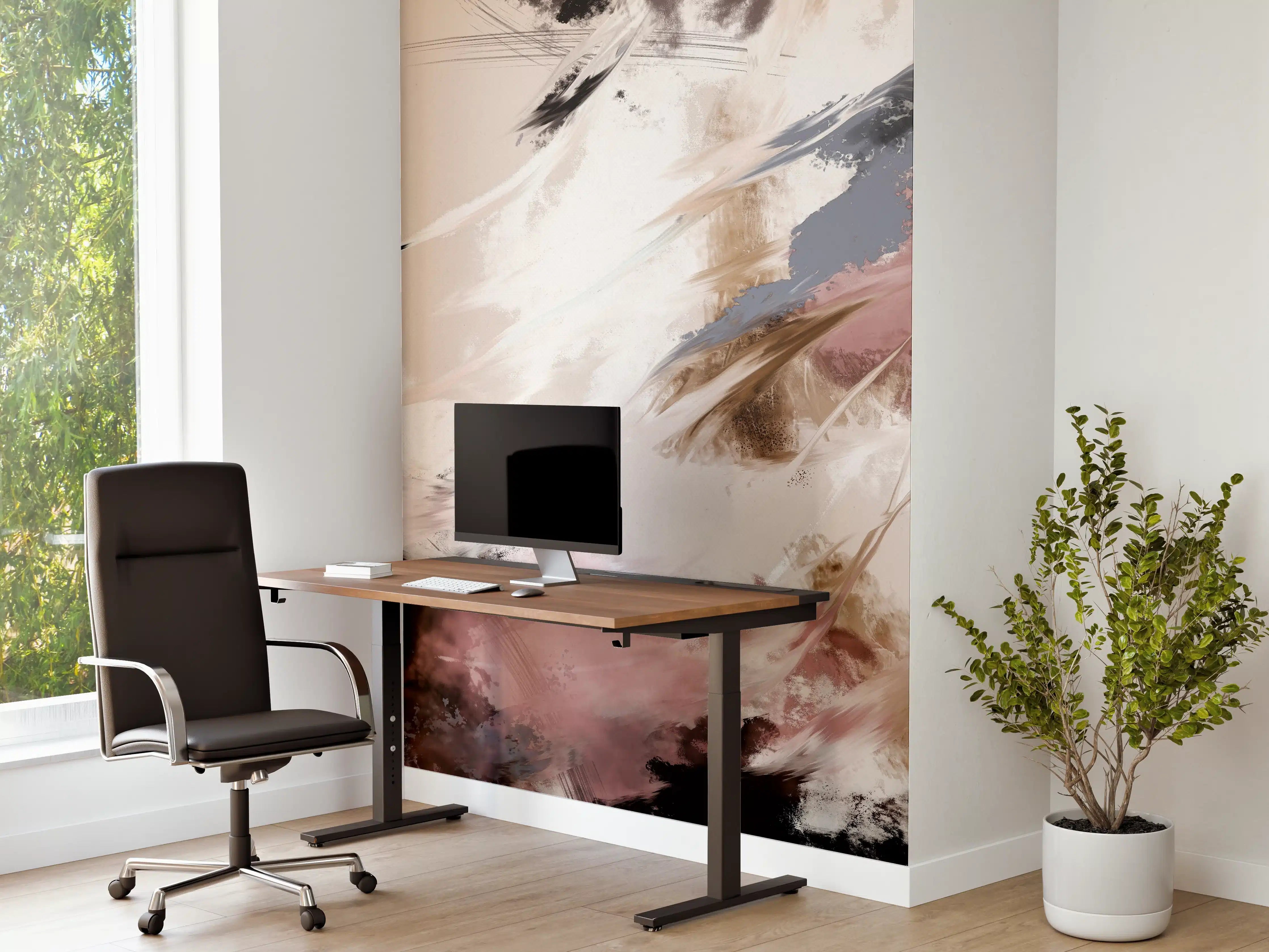 Büro Wandgestaltung - Abstraktes Gemälde - Wolken Muster