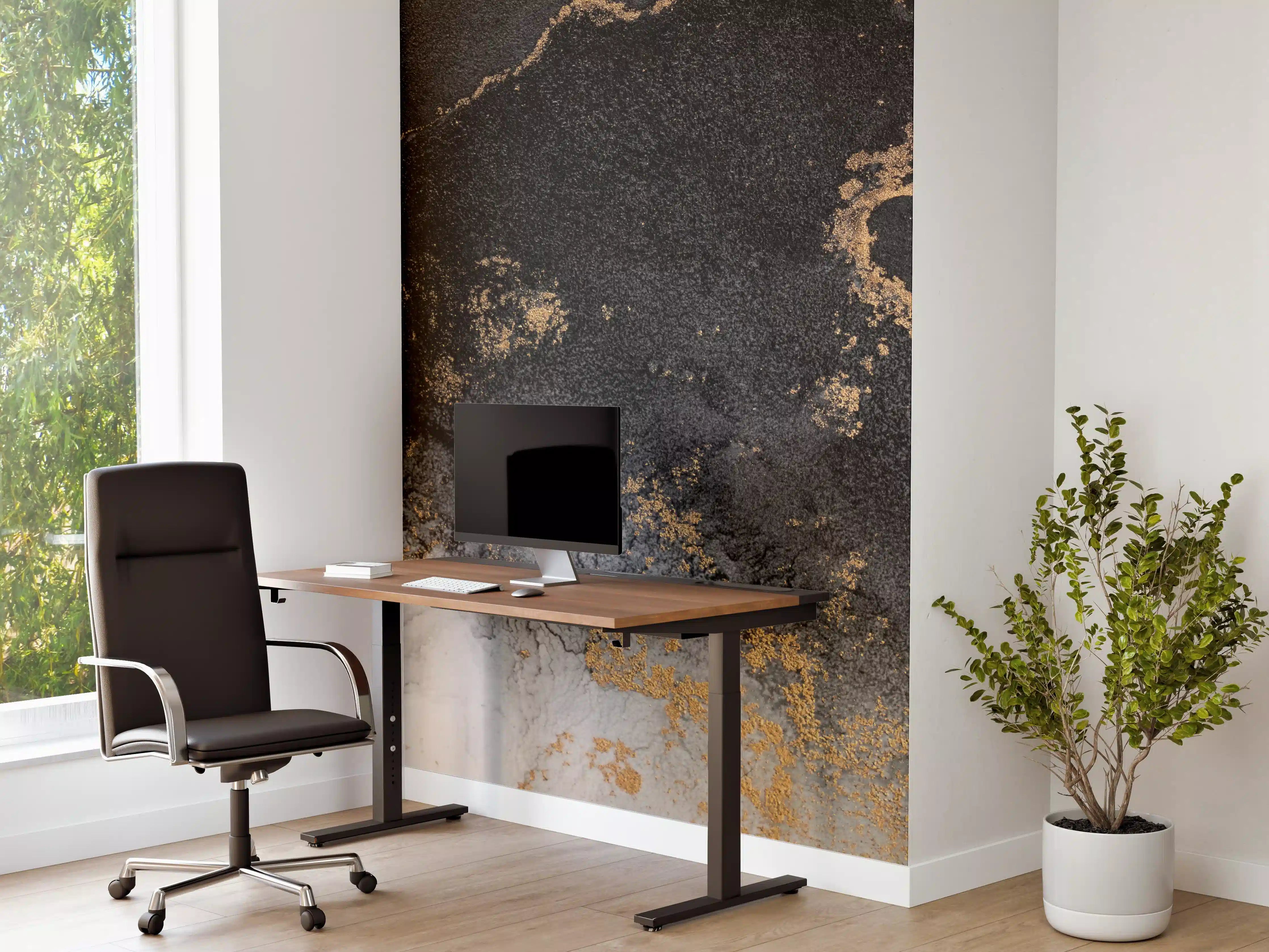 Büro Wandgestaltung - Abstraktes Marmor Design - Flüssigkunst