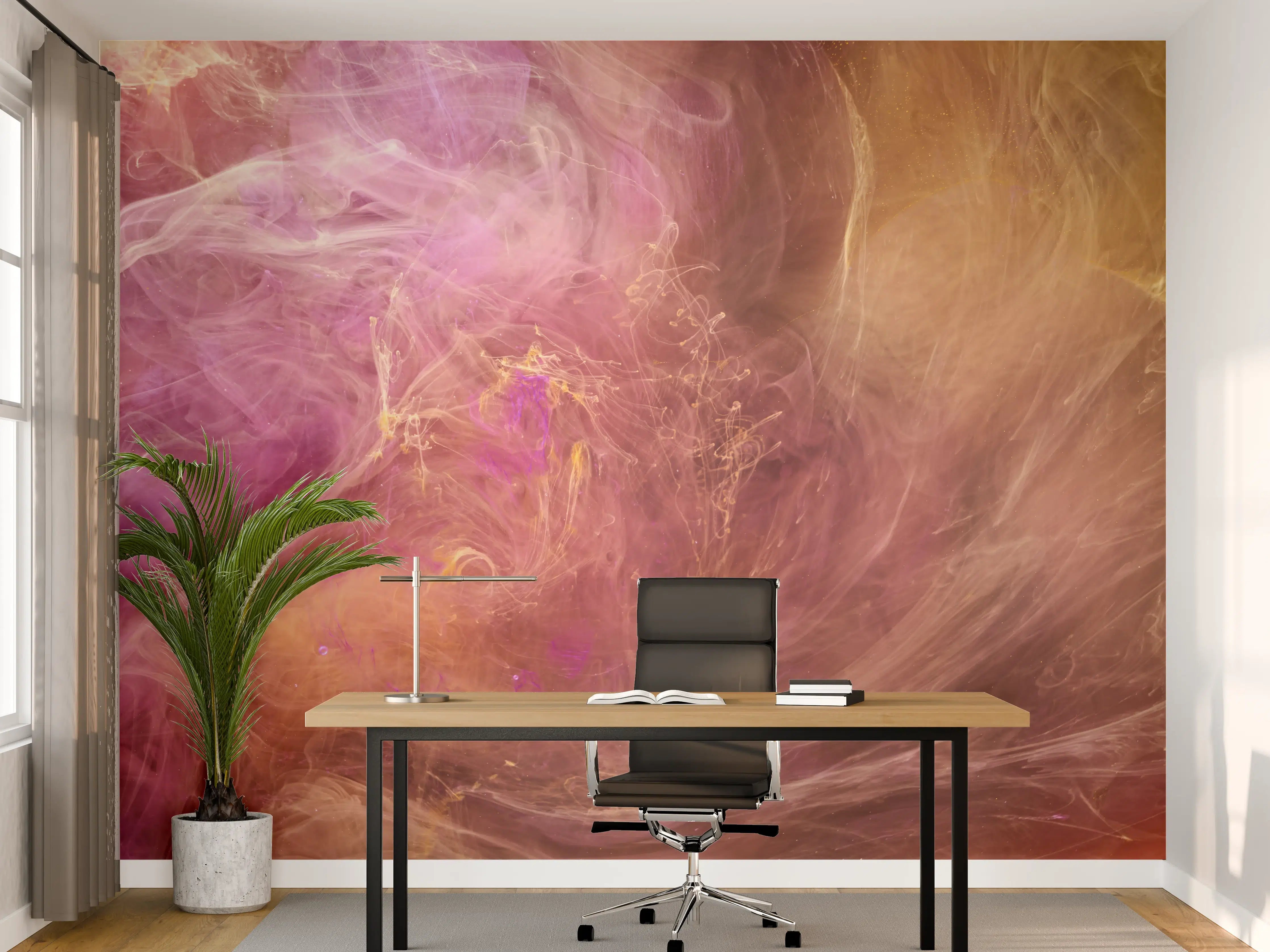 Büro Wandgestaltung - Abstraktes Muster -Flüssigkunst