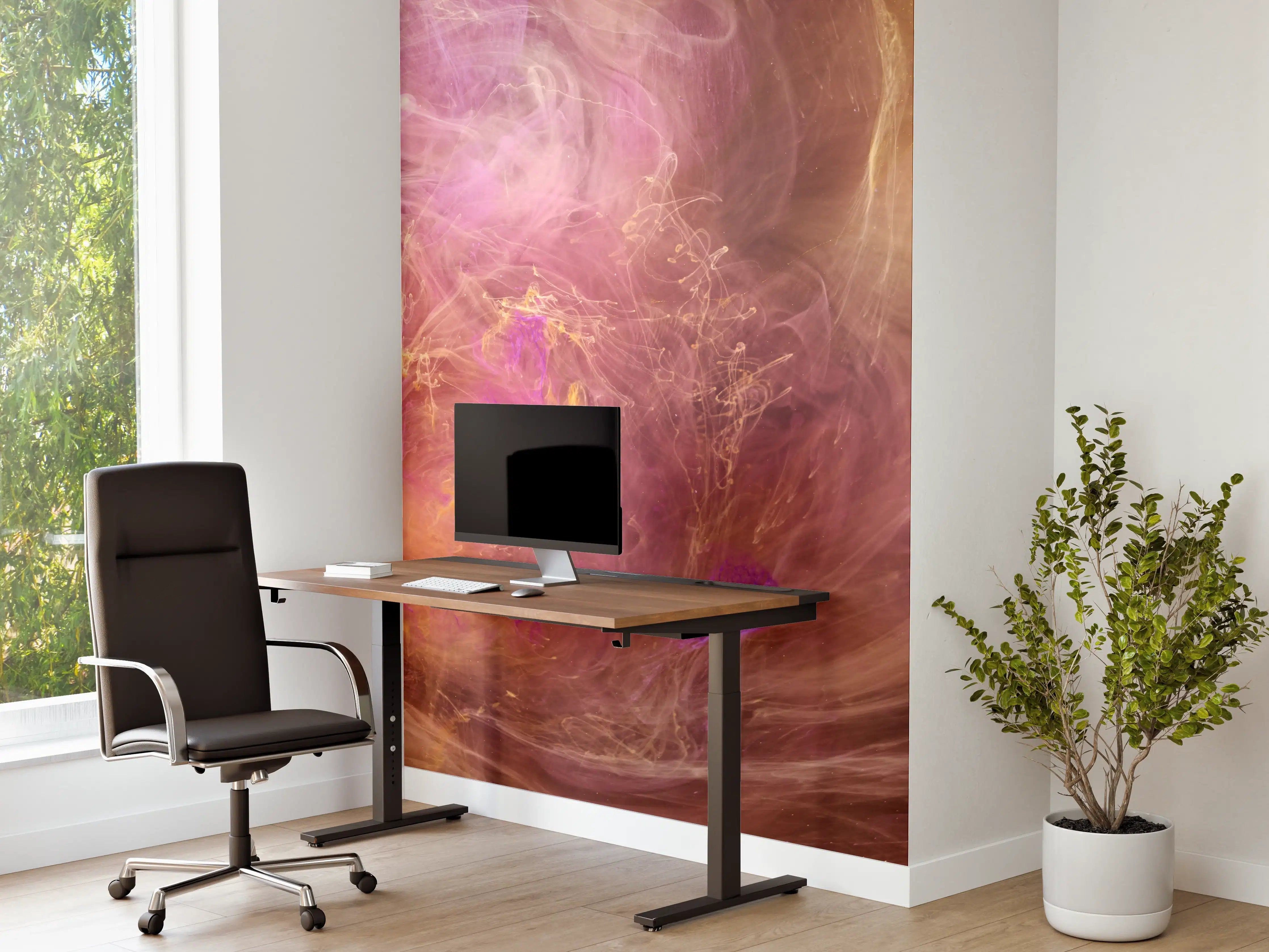 Büro Wandgestaltung - Abstraktes Muster -Flüssigkunst