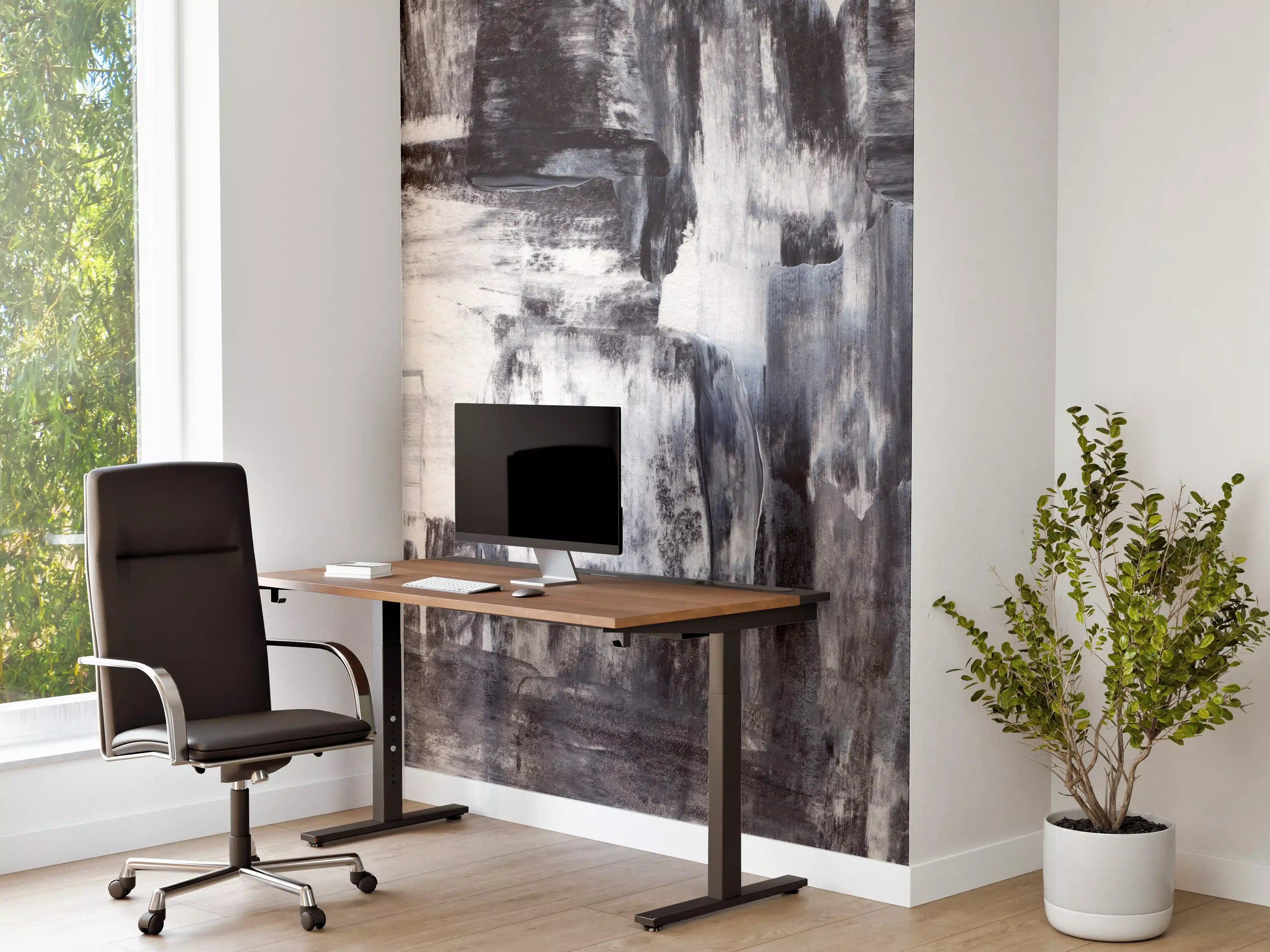 Büro Wandgestaltung - Acryl Gemälde - Schwarz-weiß