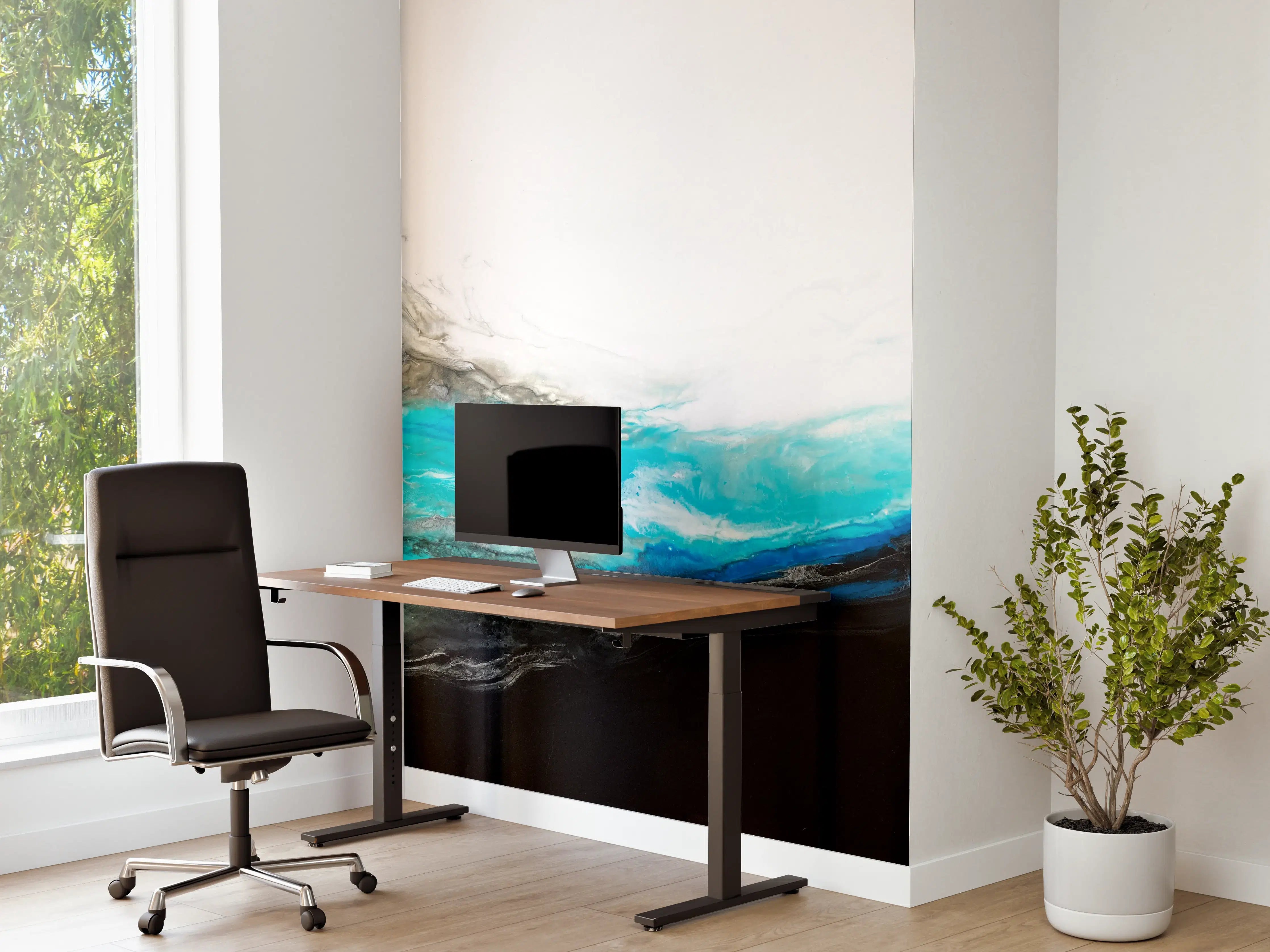 Büro Wandgestaltung - Acryl Gemälde - Wellen