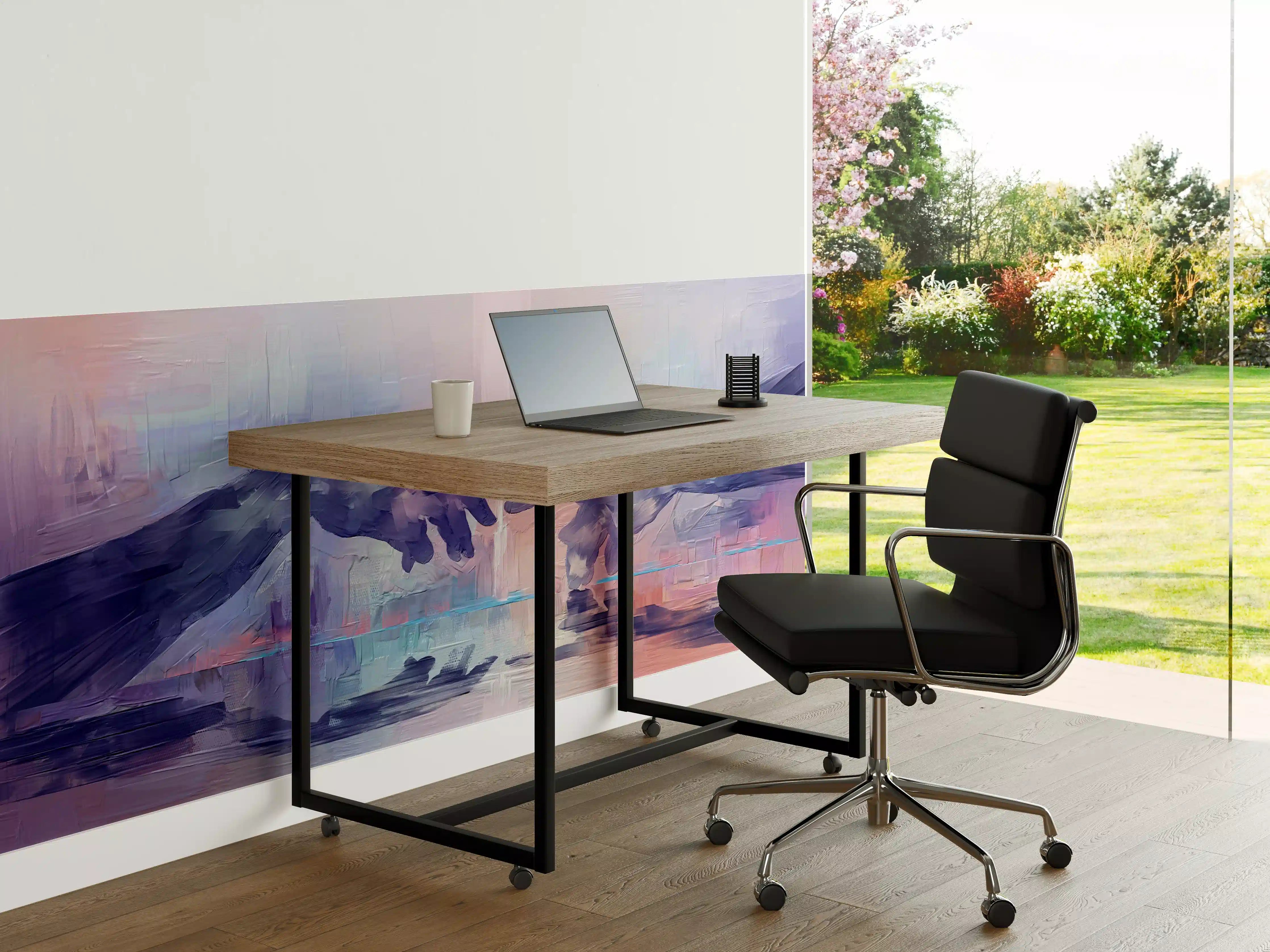 Büro Wandgestaltung - Acryl Malerei - Zwei Hände