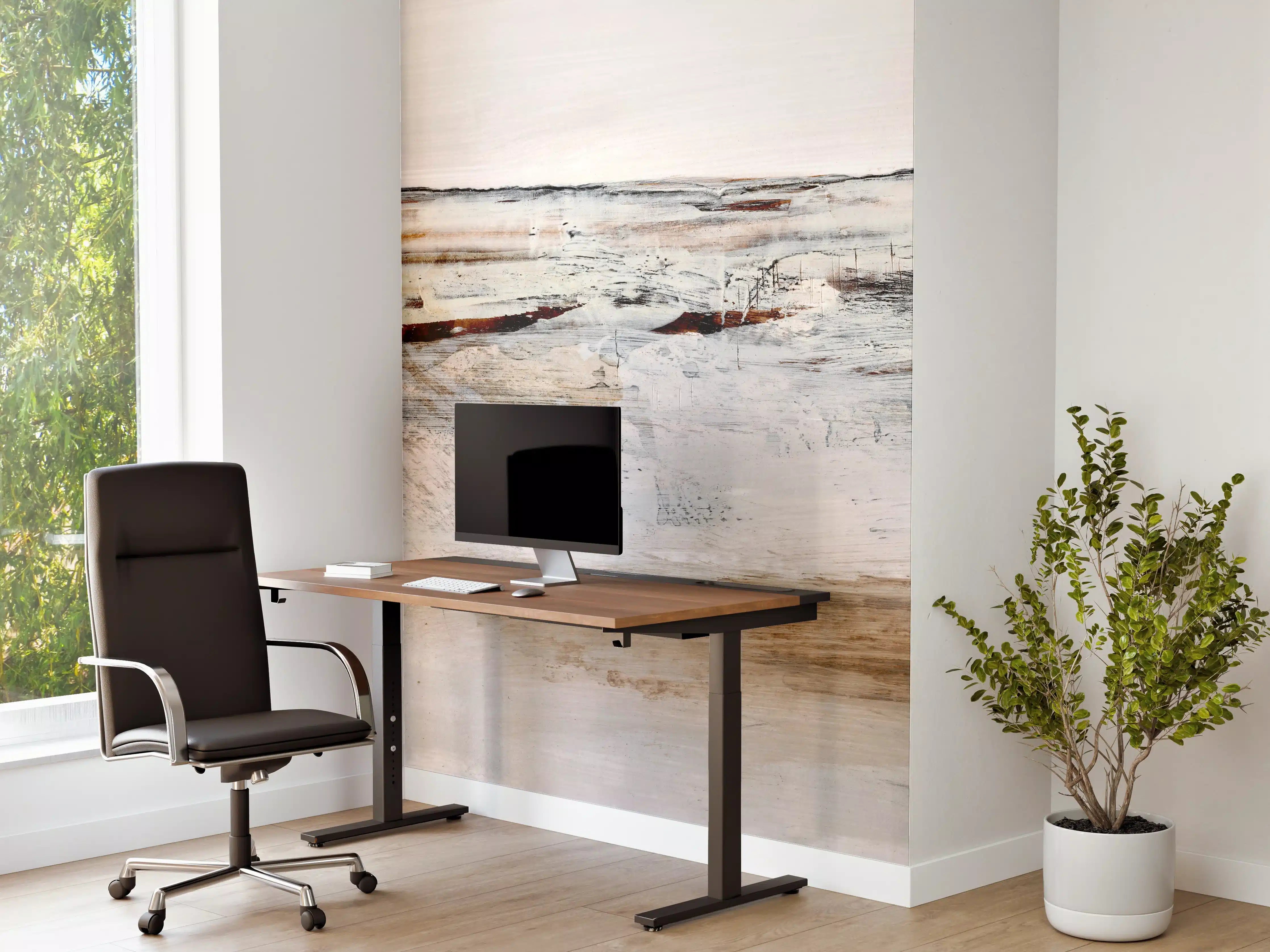 Büro Wandgestaltung - Acryl Zeichnung - Abstrakt