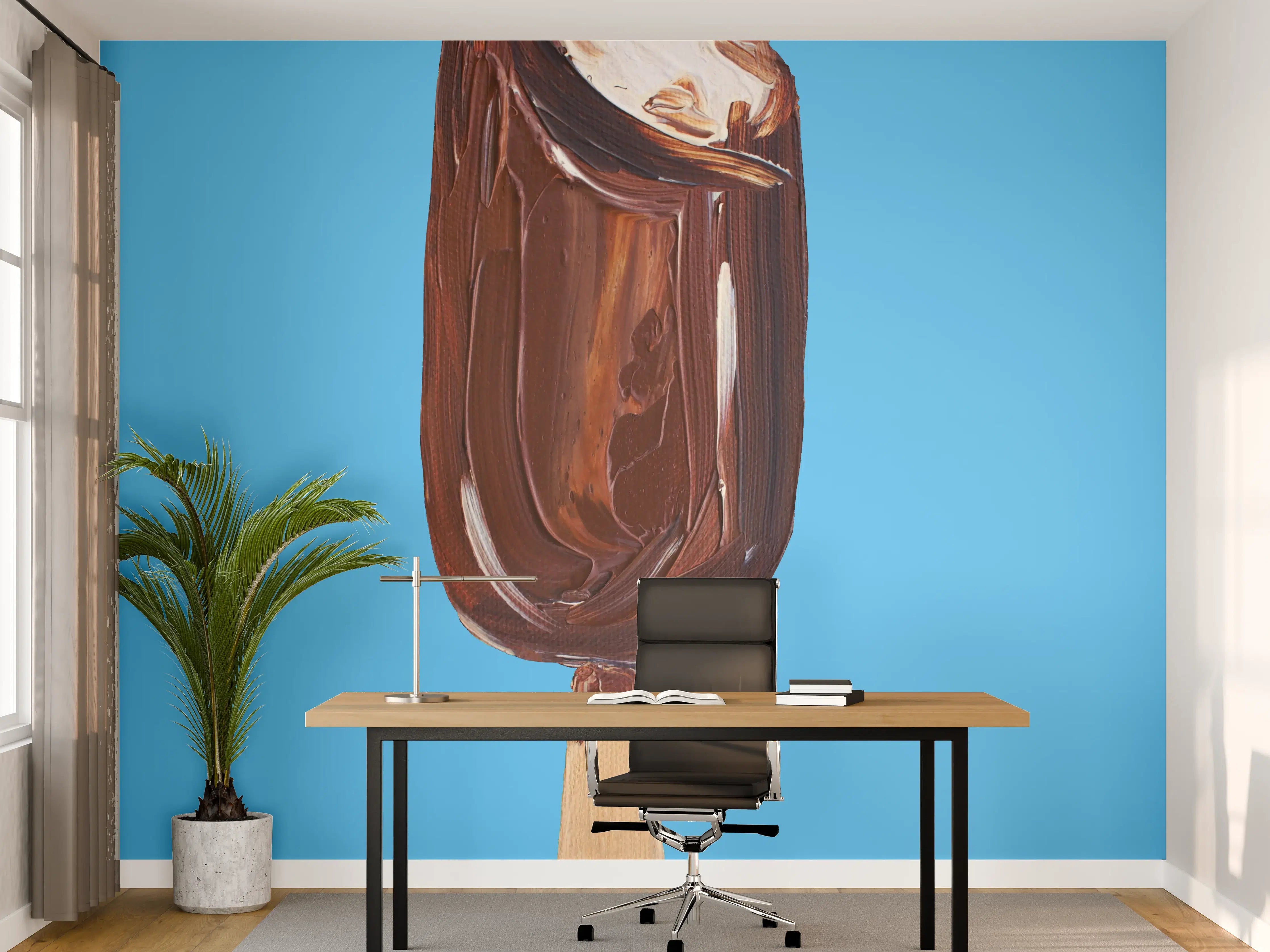 Büro Wandgestaltung - Acryl Zeichnung - Eis