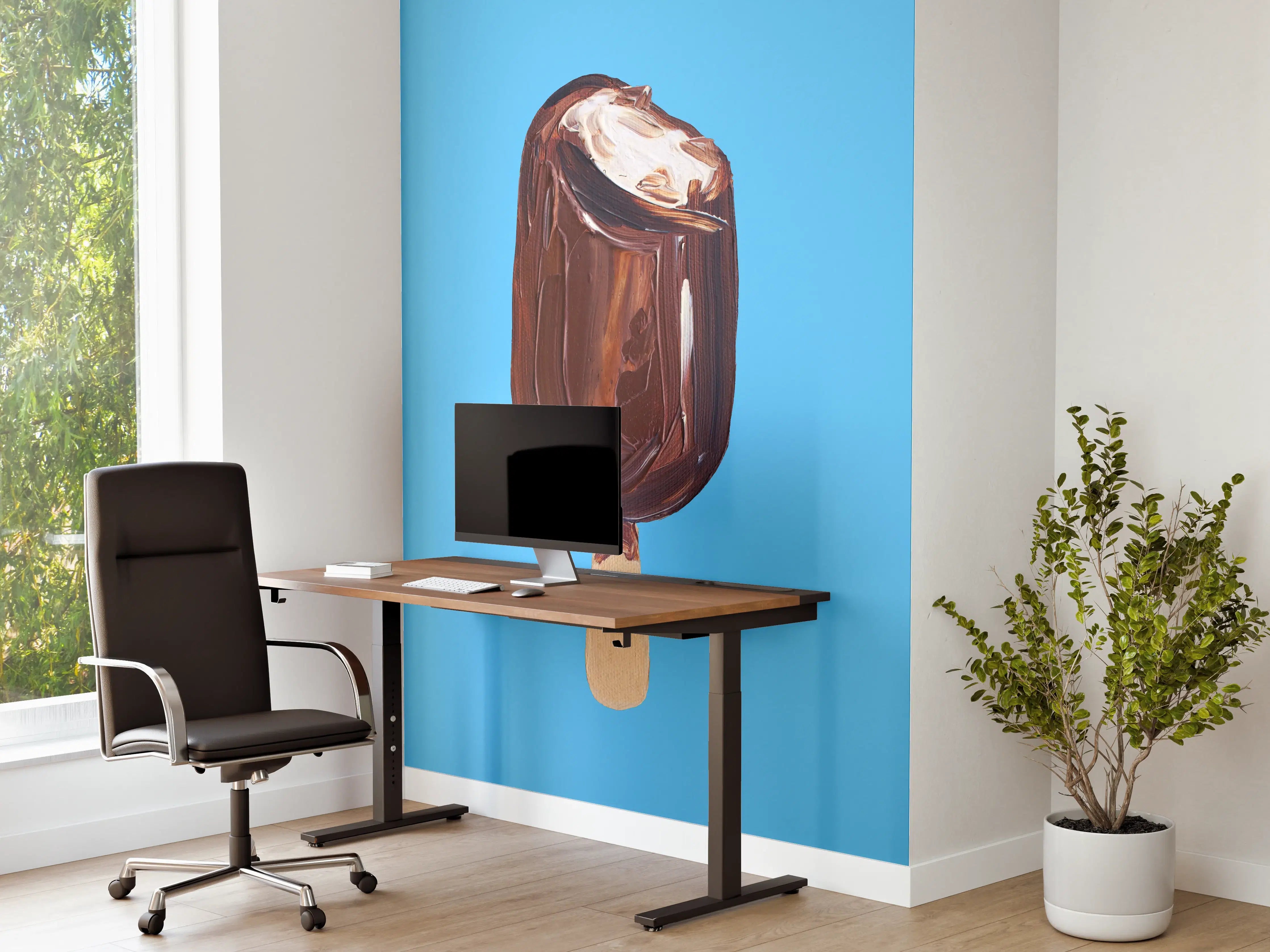 Büro Wandgestaltung - Acryl Zeichnung - Eis