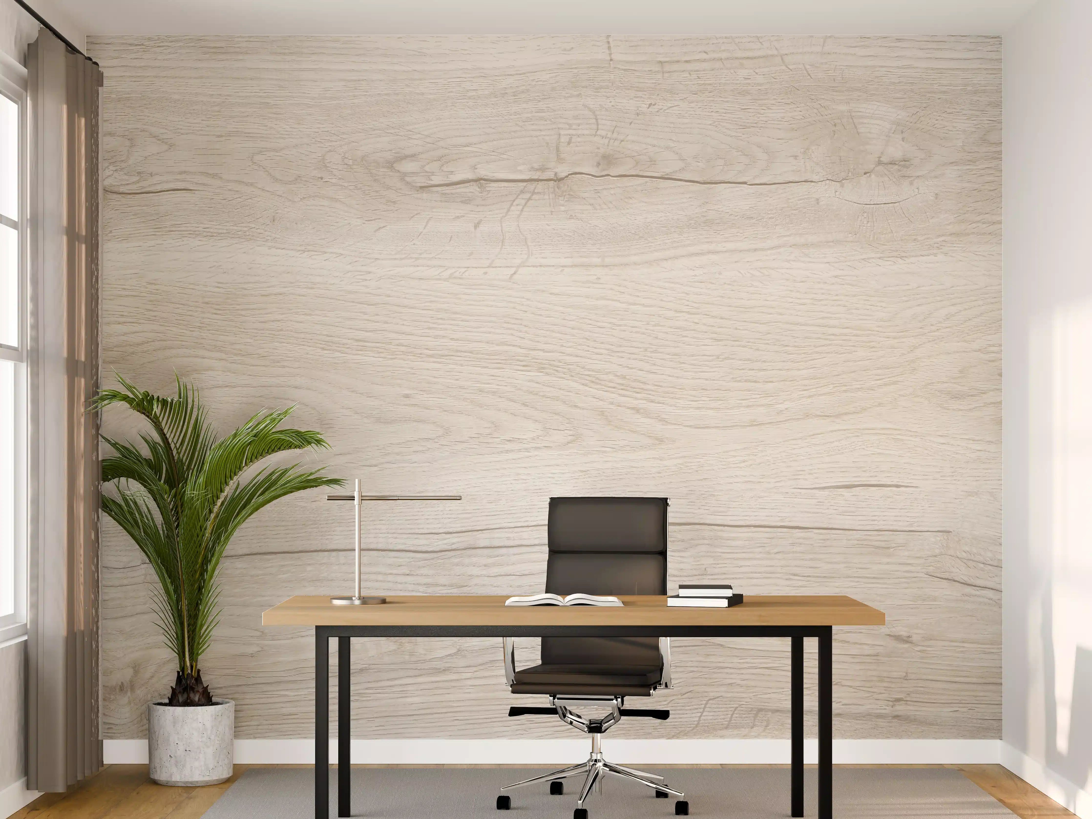Büro Wandgestaltung - Ahornholzplatte