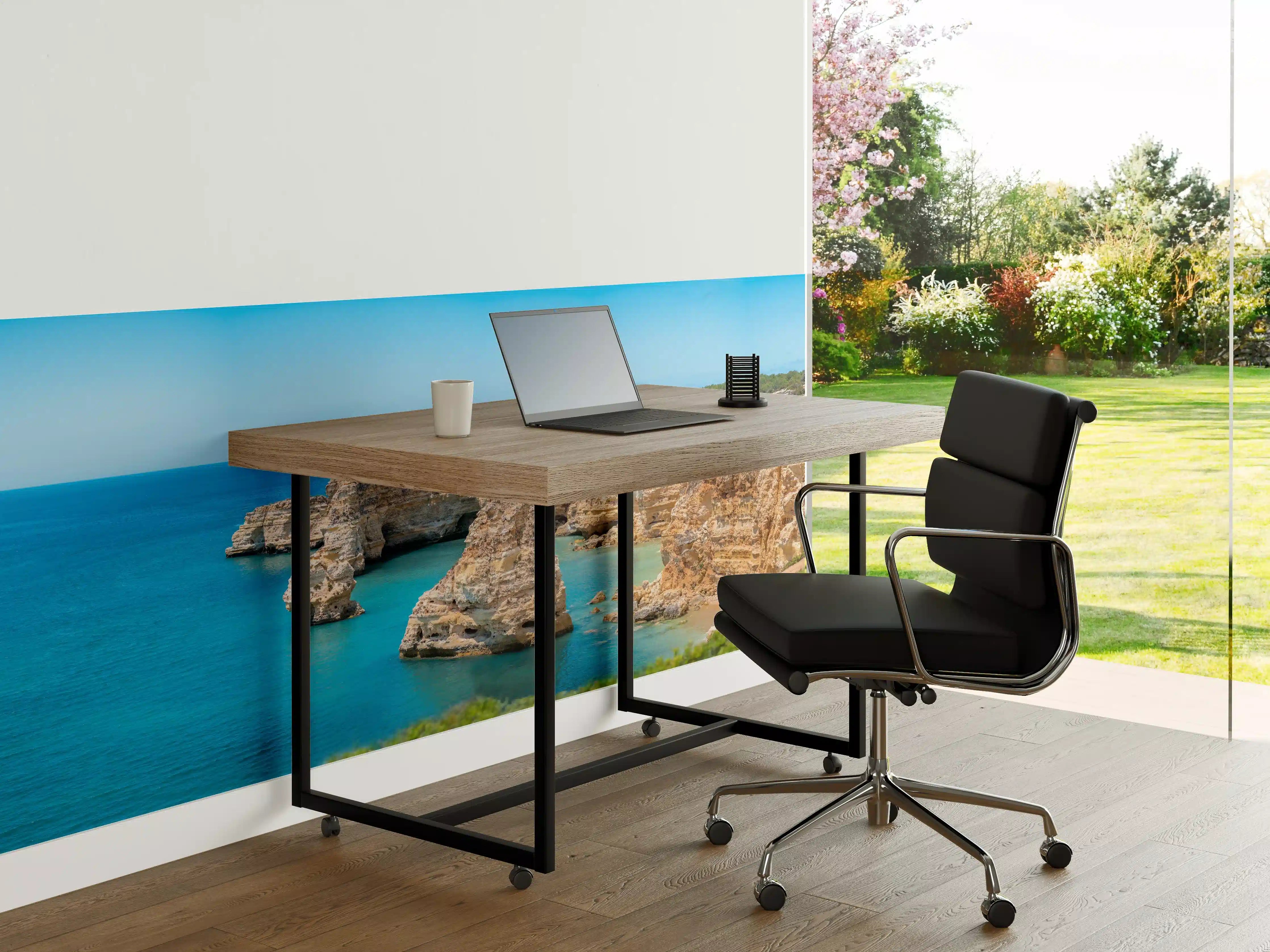 Büro Wandgestaltung - Algarve-Klippen am türkisblauen Meer