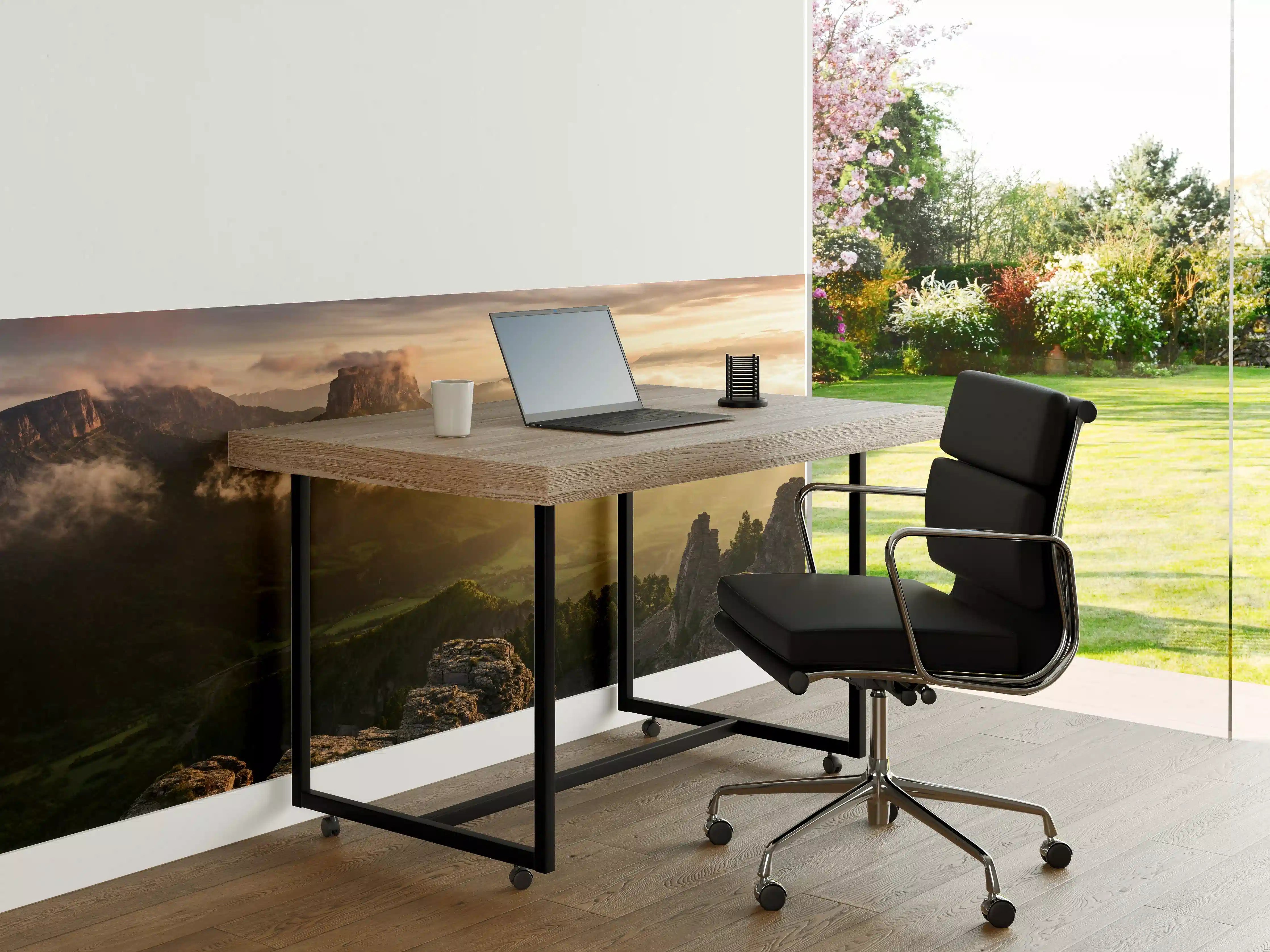 Büro Wandgestaltung - Alpenlichtspiel bei Morgenröte
