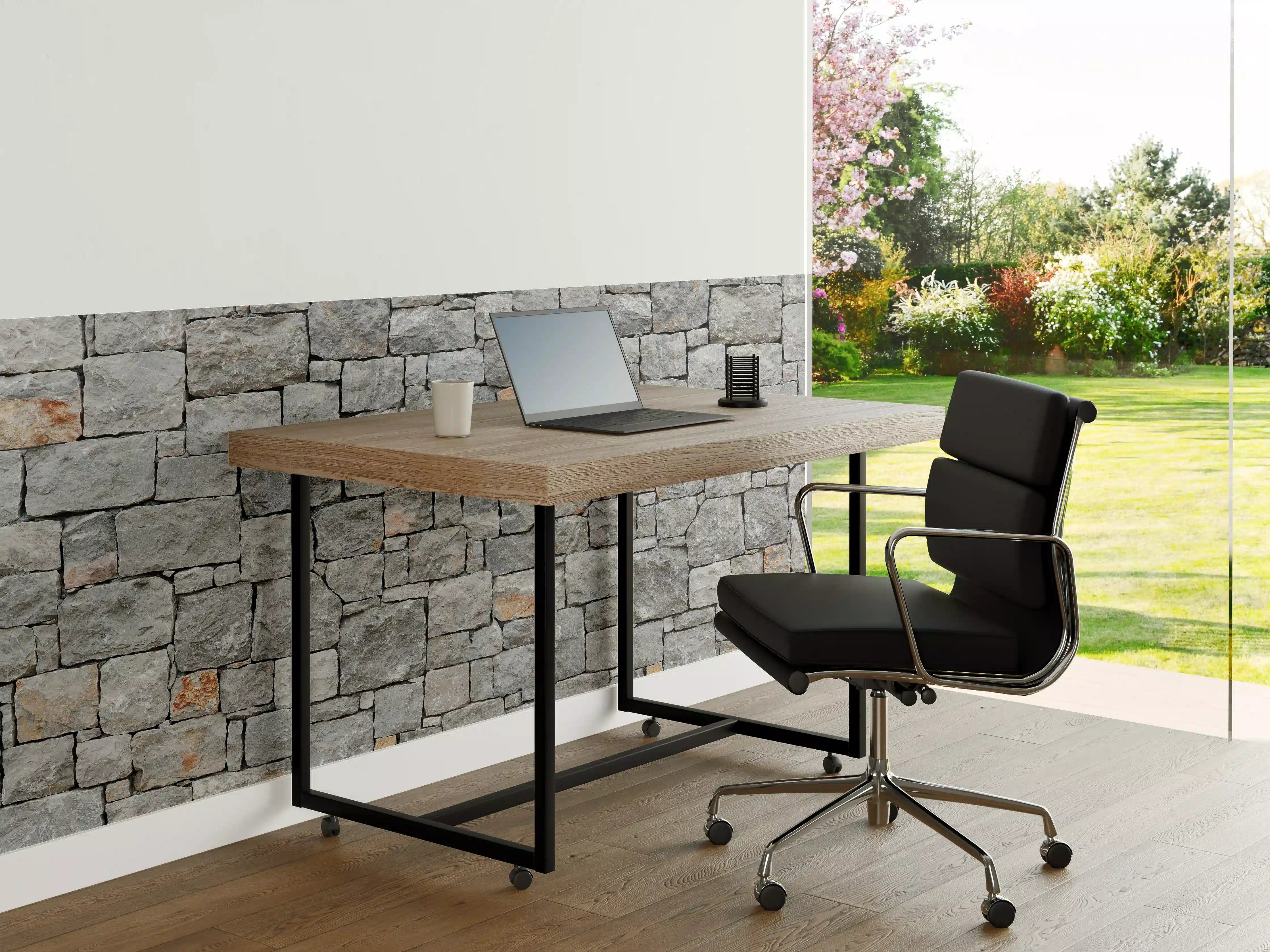 Büro Wandgestaltung - Alte Graue Steinwand