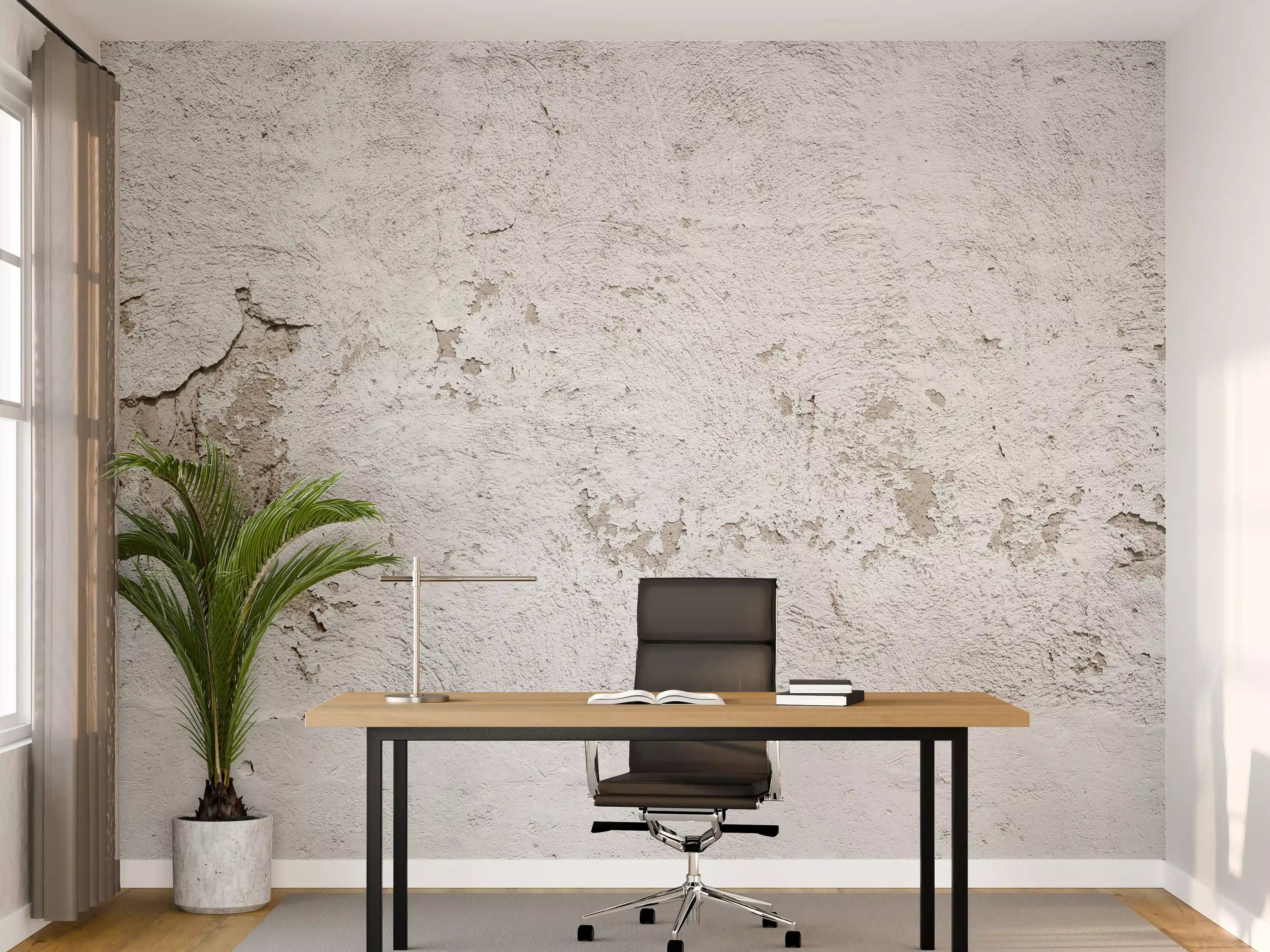 Büro Wandgestaltung - Alte Mauer mit abblätterndem Putz