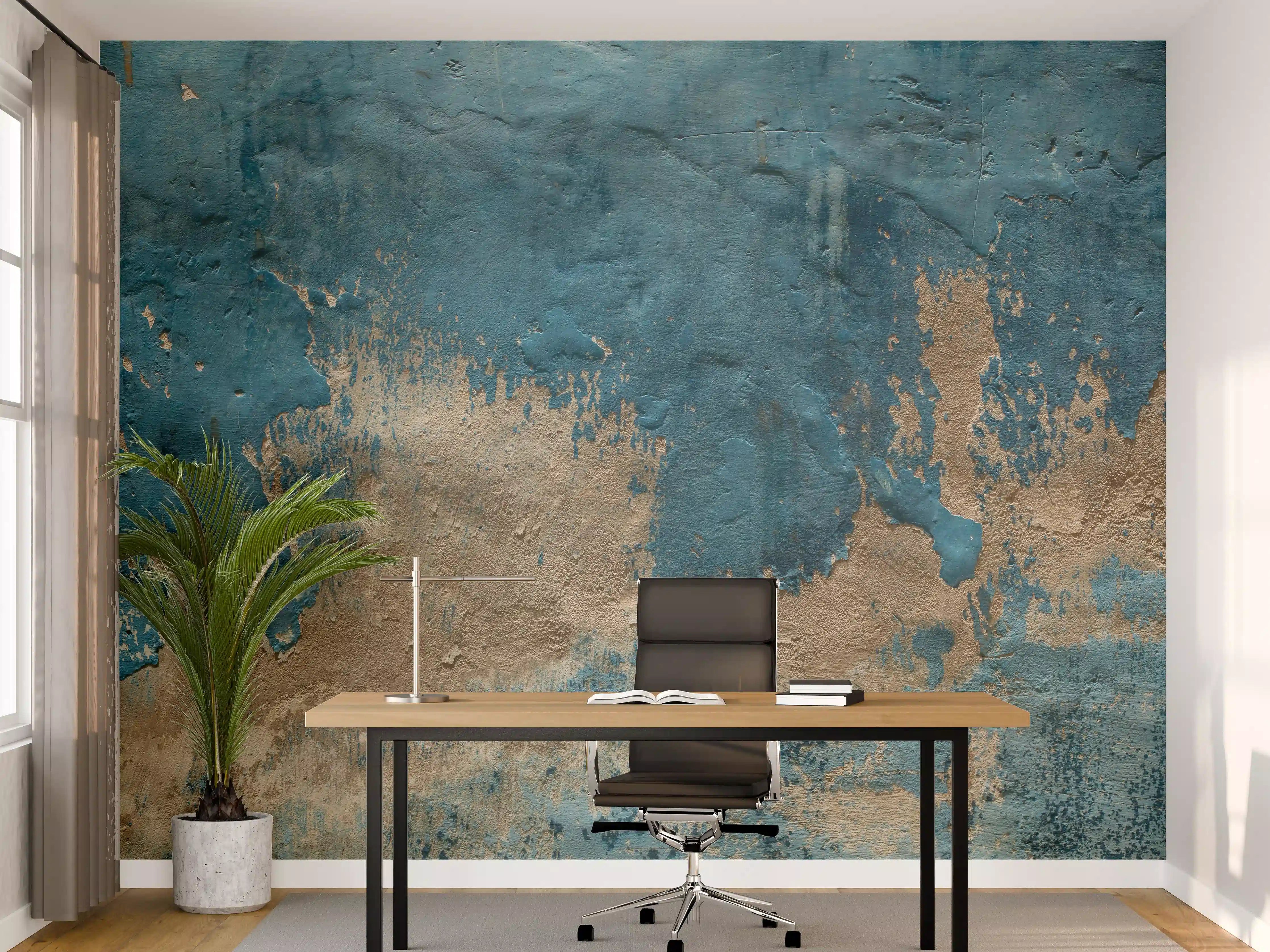 Büro Wandgestaltung - Alte Wand mit kaputtem Putz