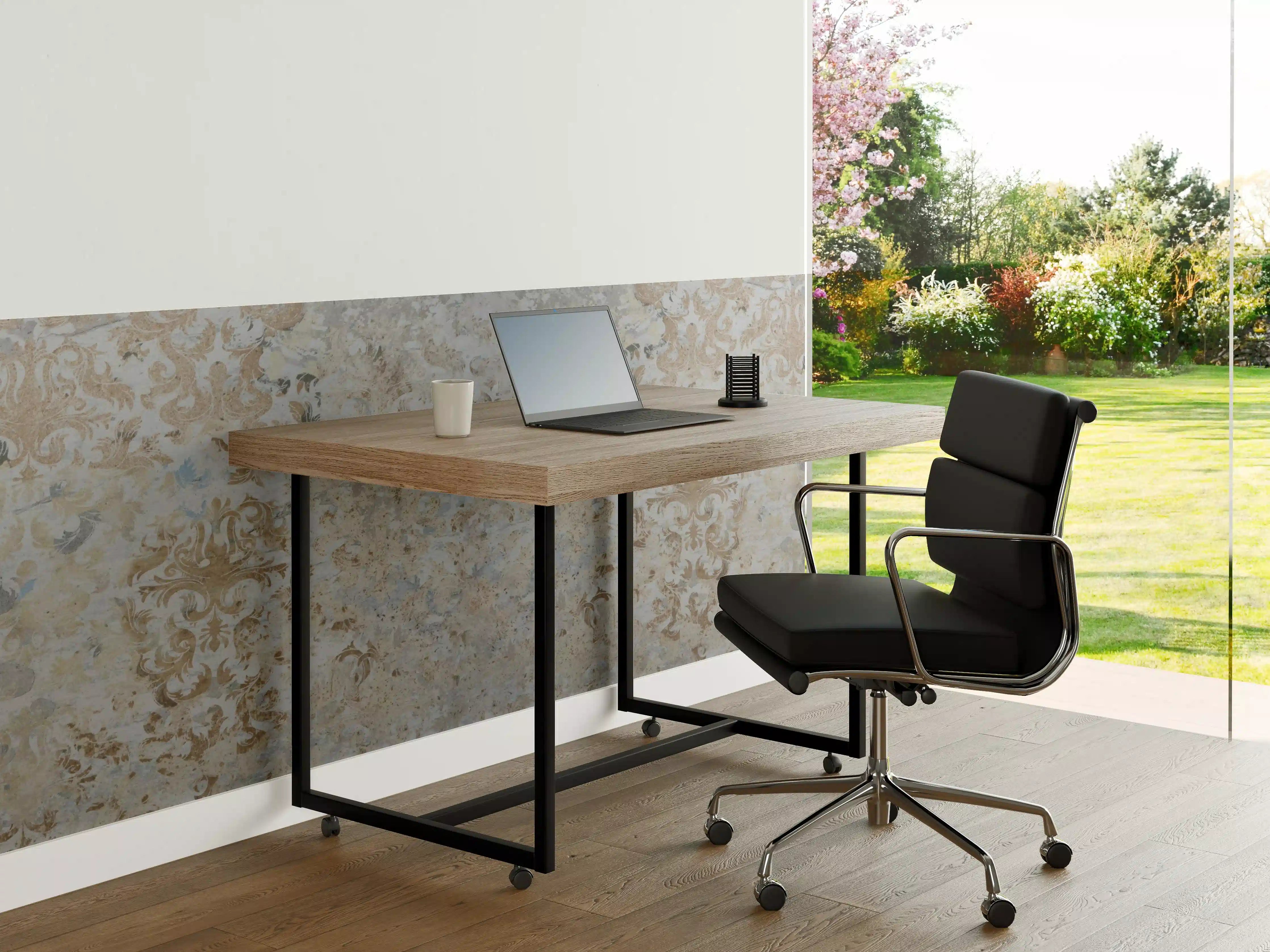 Büro Wandgestaltung - Alte grau braune Vintage Fliesen