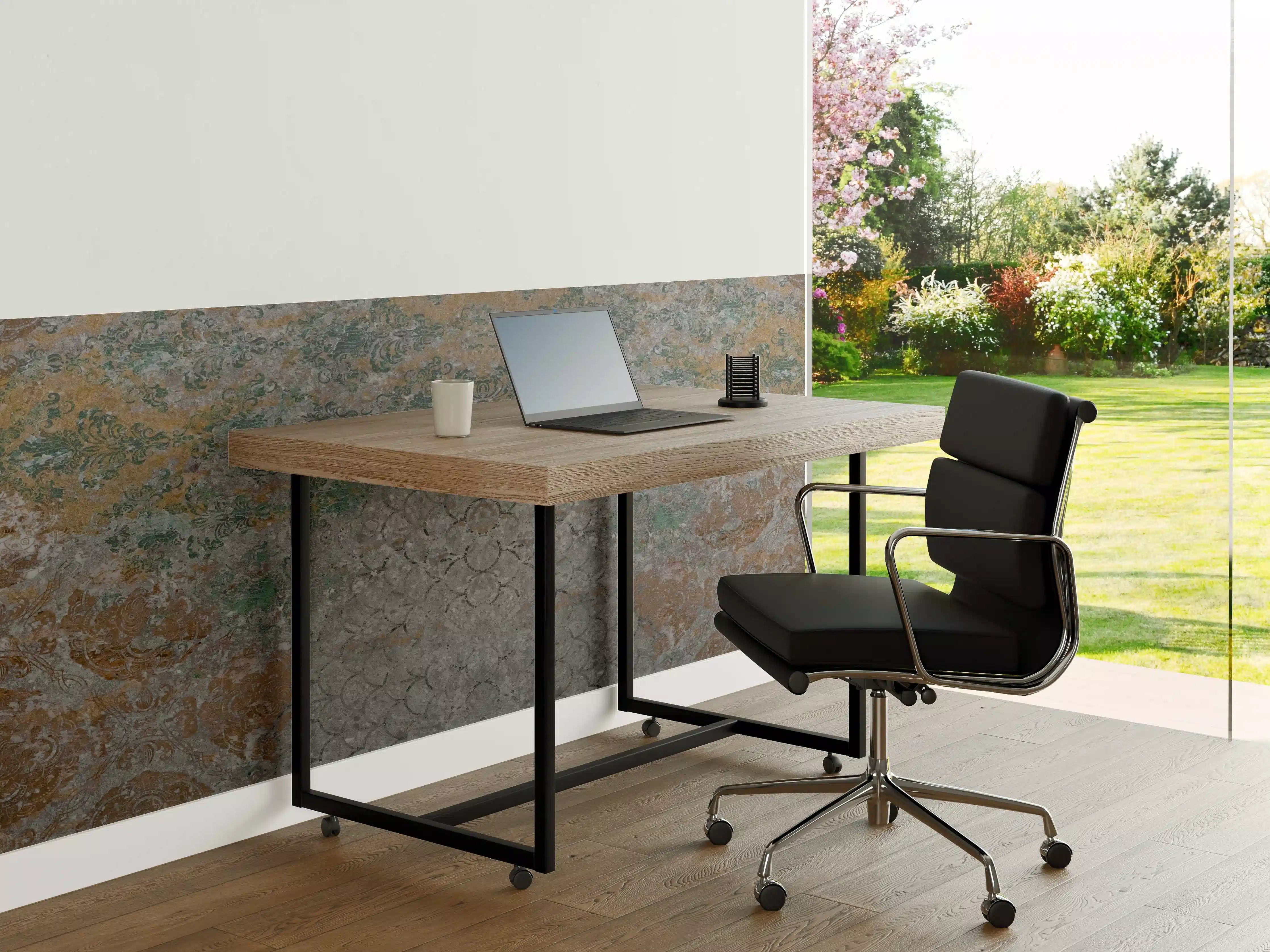 Büro Wandgestaltung - Alte shabby Patchwork Motiv