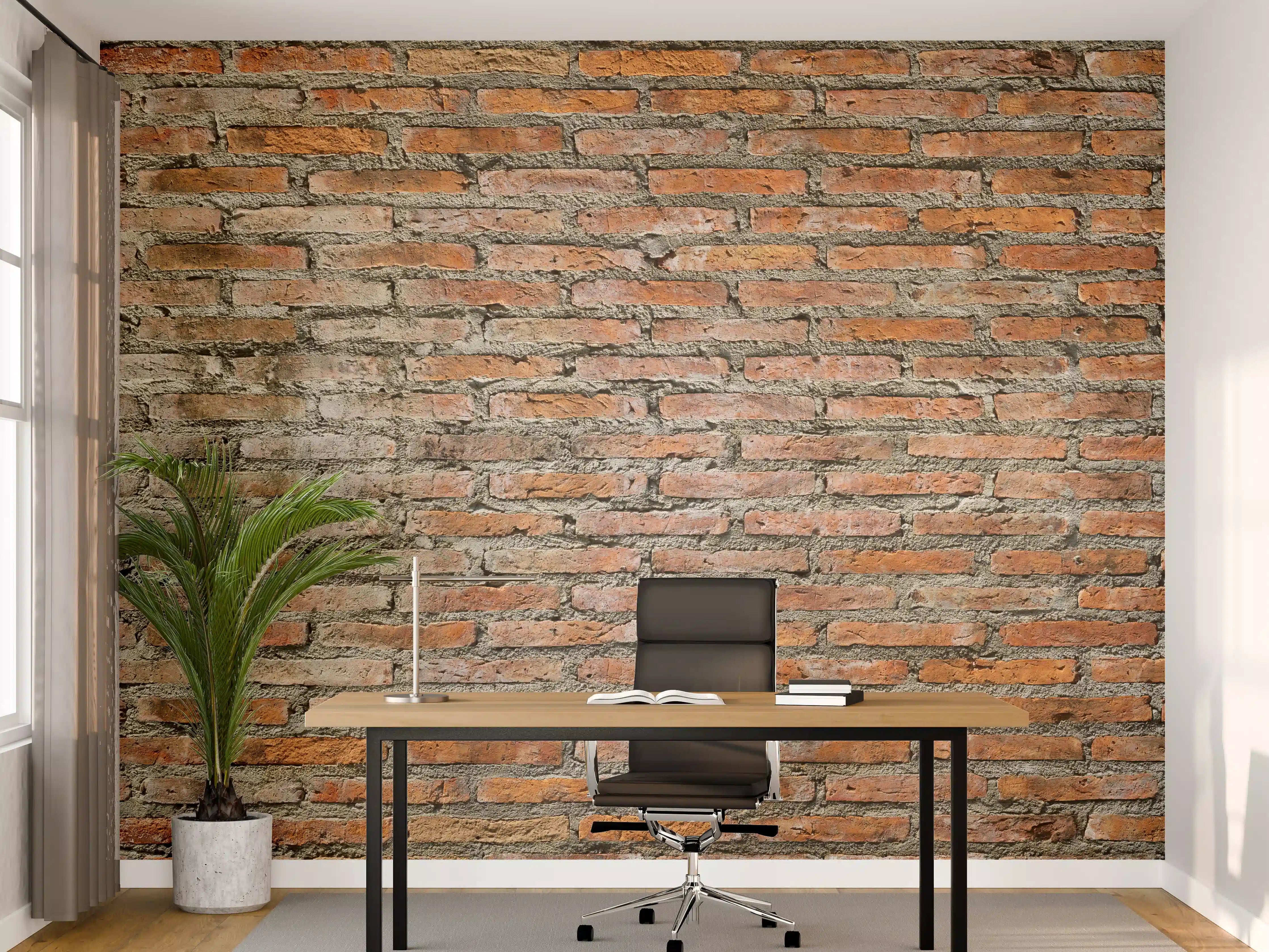 Büro Wandgestaltung - Alter Backstein - Textur