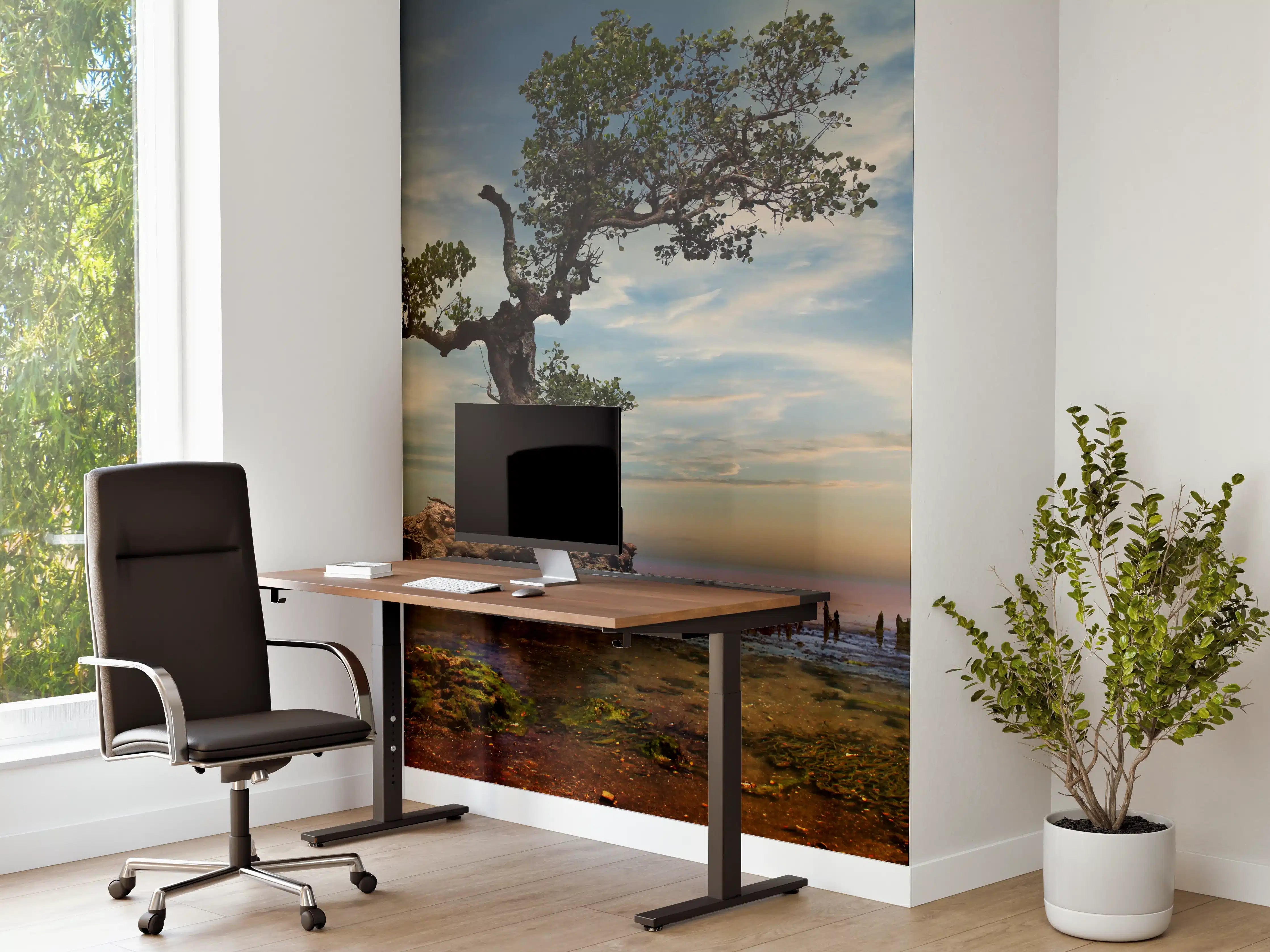 Büro Wandgestaltung - Alter Baum am Strand