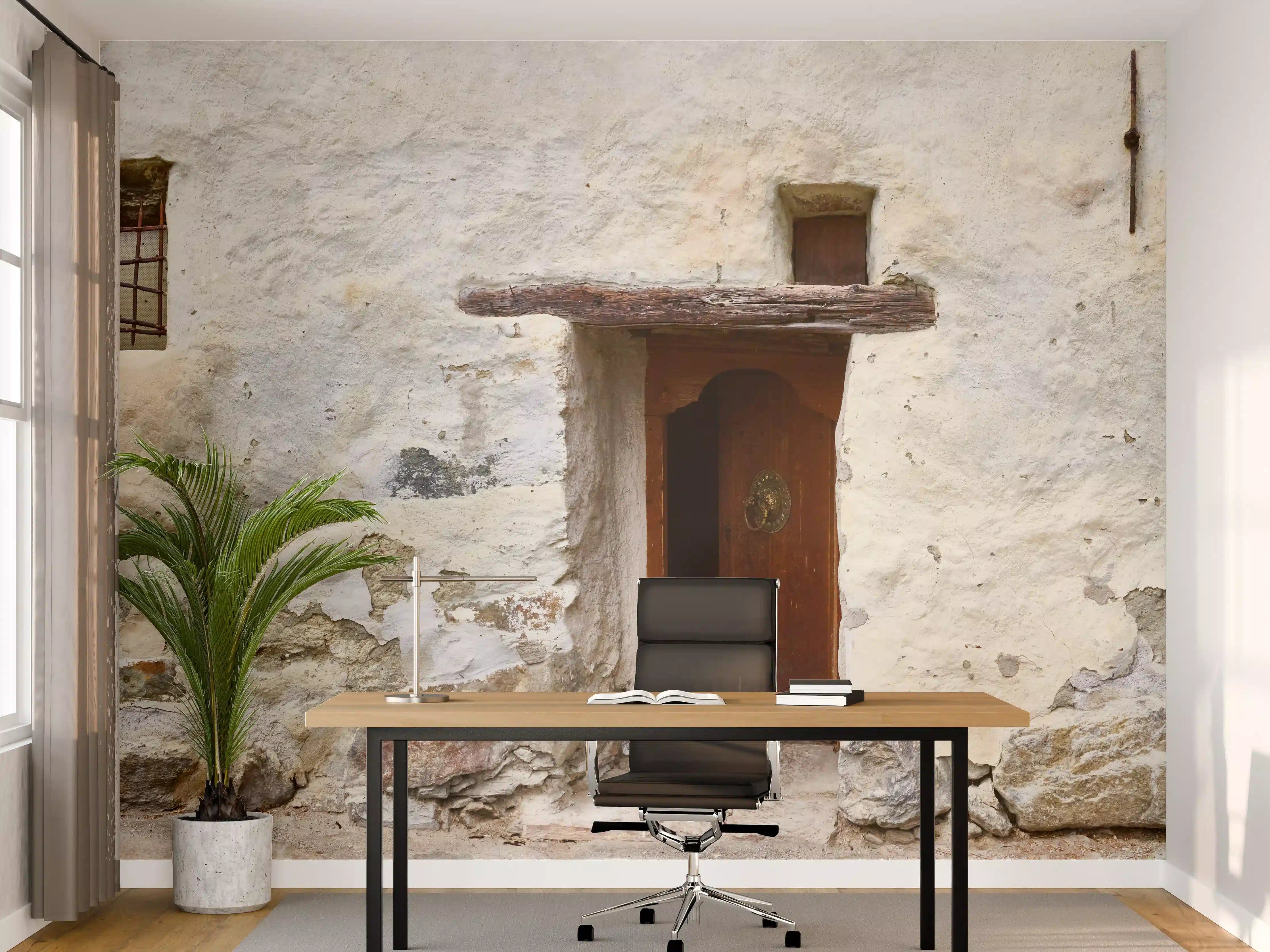 Büro Wandgestaltung - Alter Türeingang in Südtirol