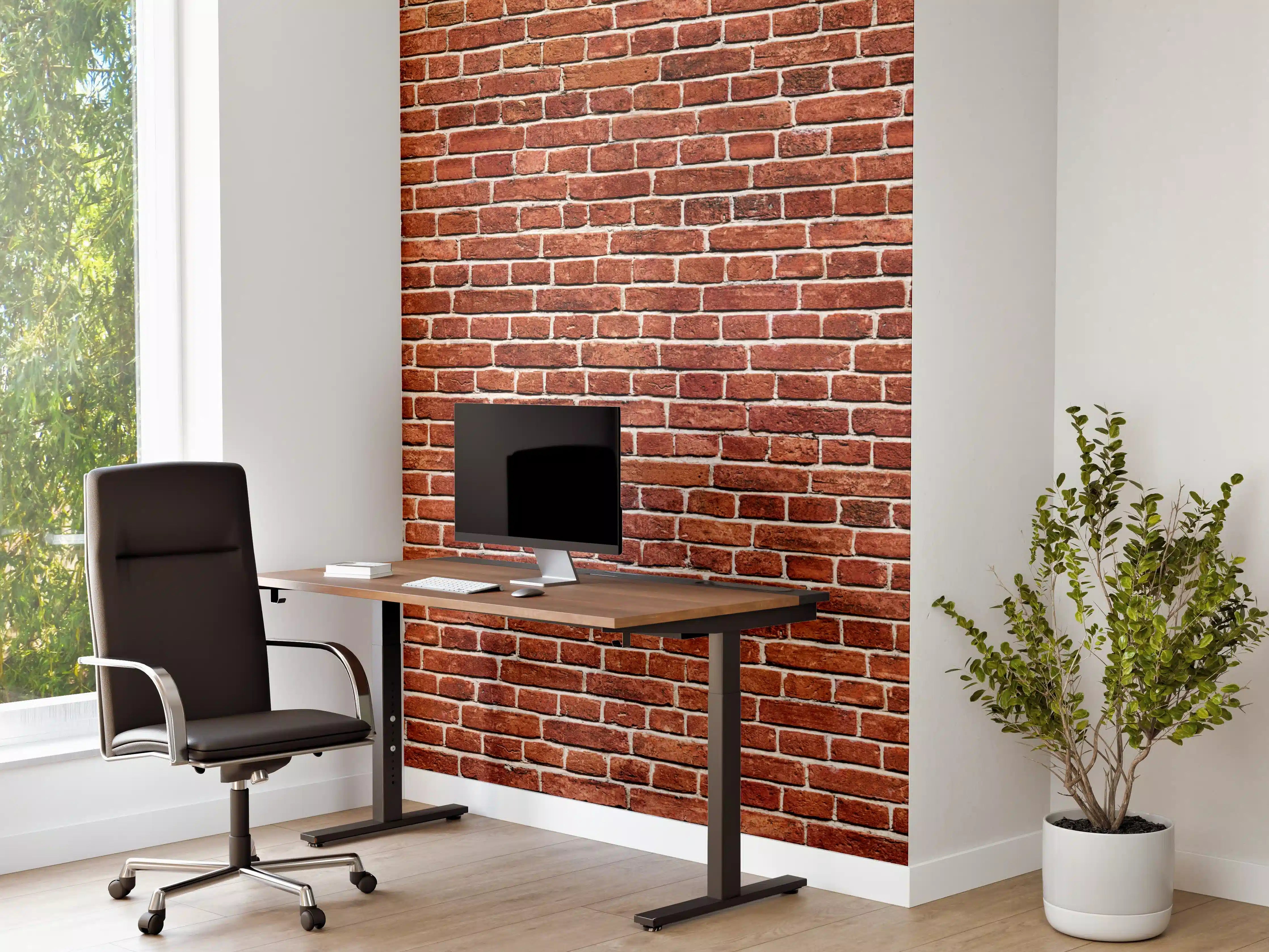 Büro Wandgestaltung - Alter rote Backsteinmauer