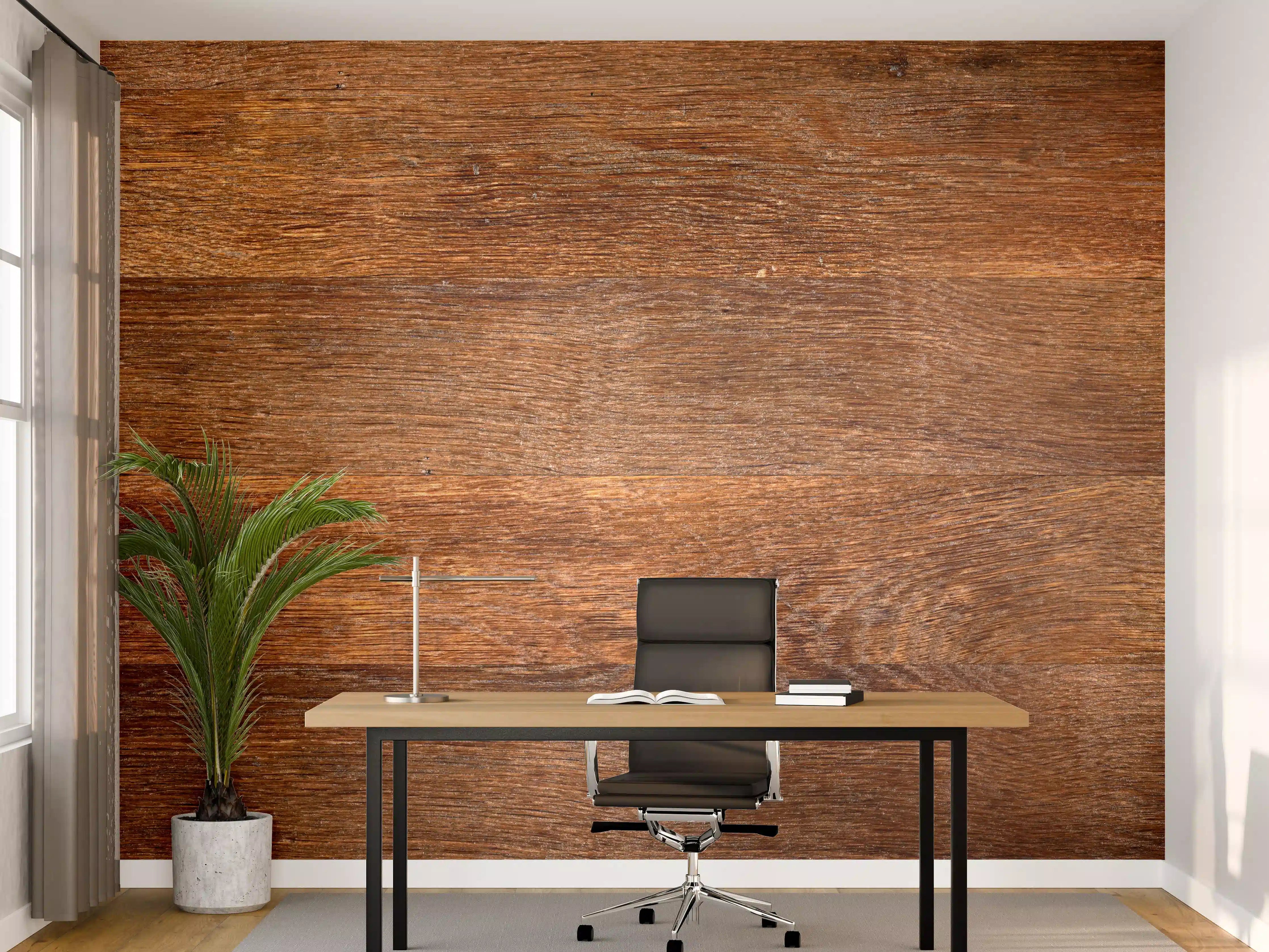 Büro Wandgestaltung - Altes Eichenholz