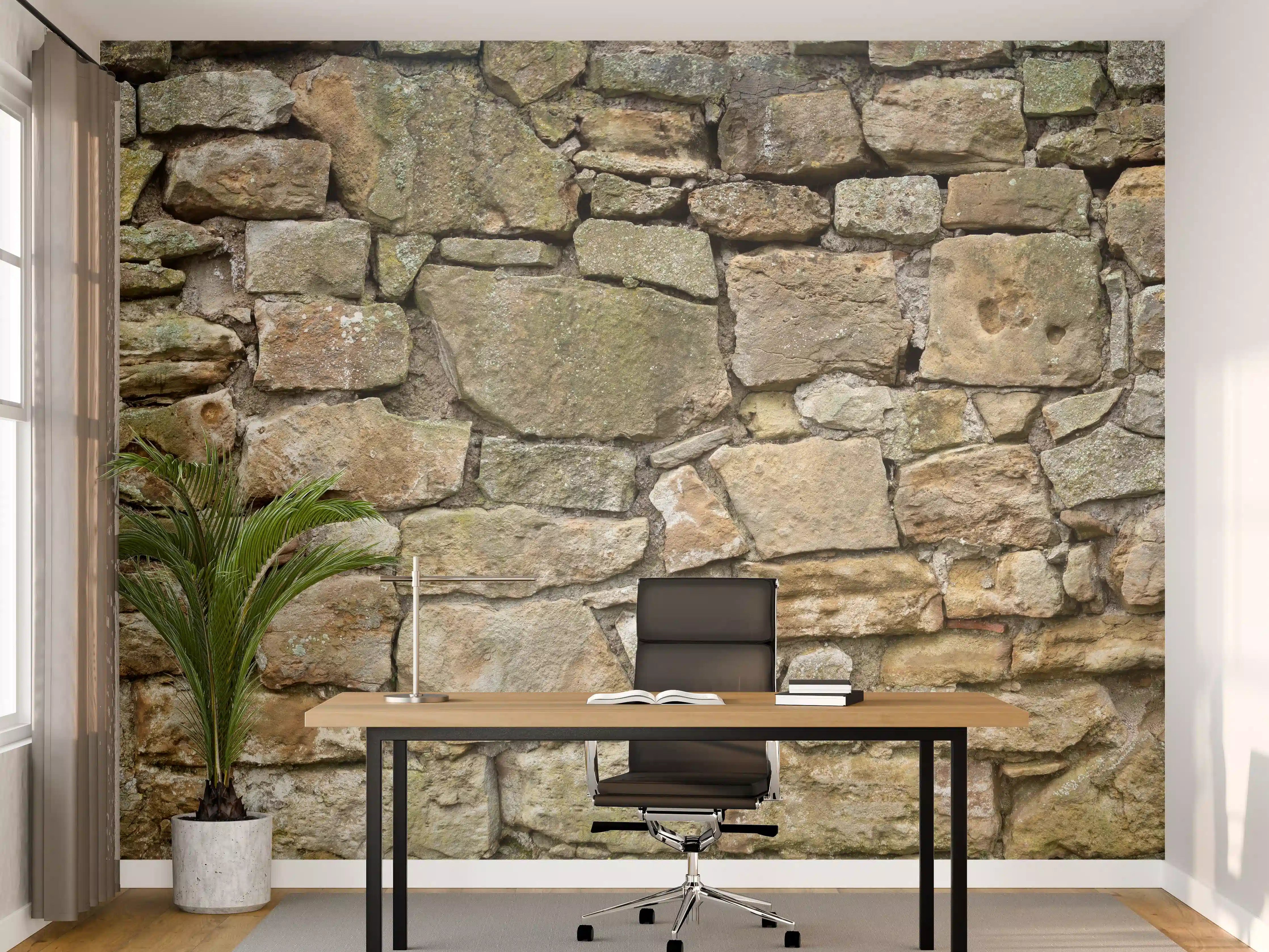 Büro Wandgestaltung - Altes Mauerwerk