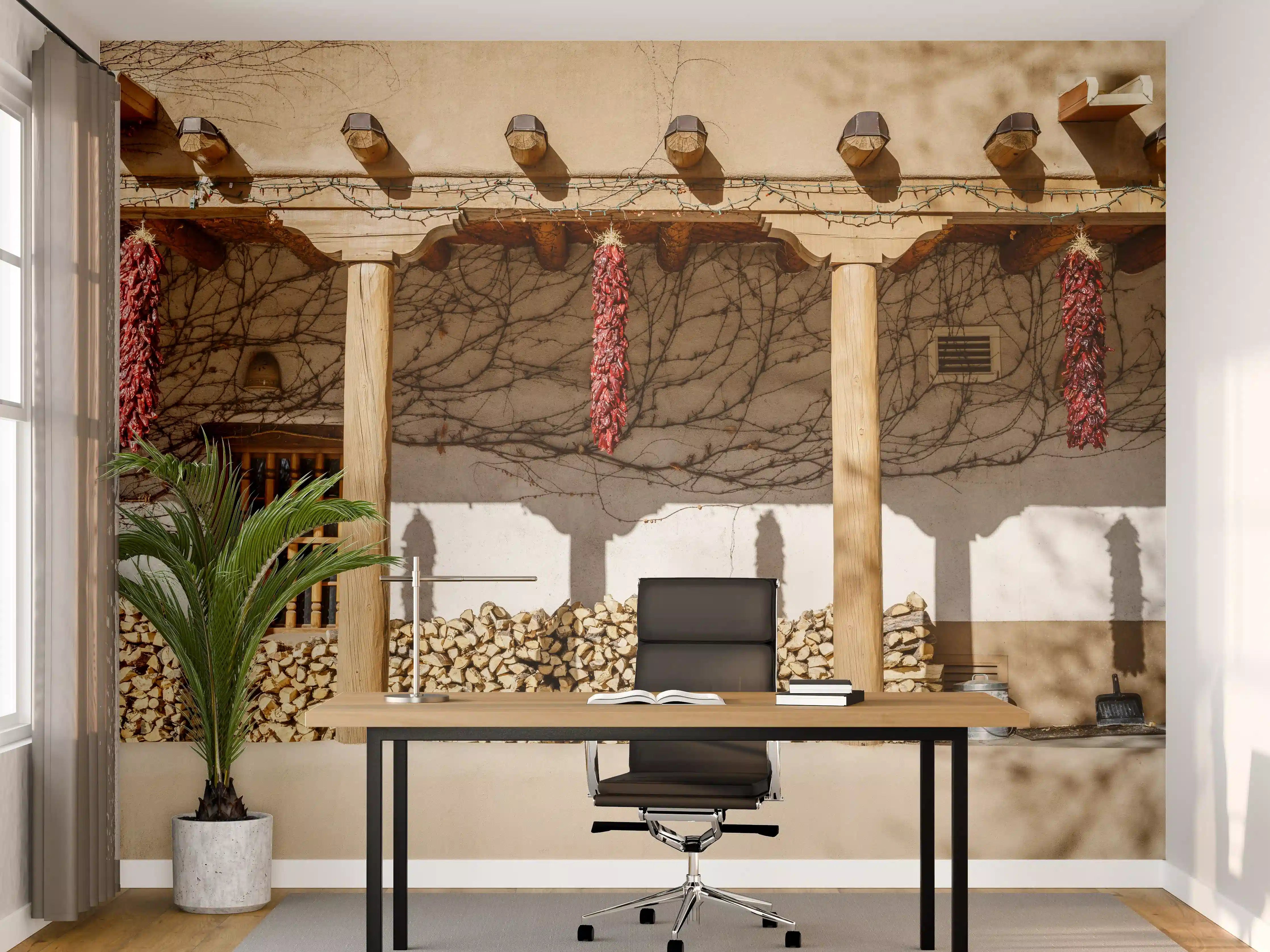 Büro Wandgestaltung - Altmodische Architektur - New Mexico
