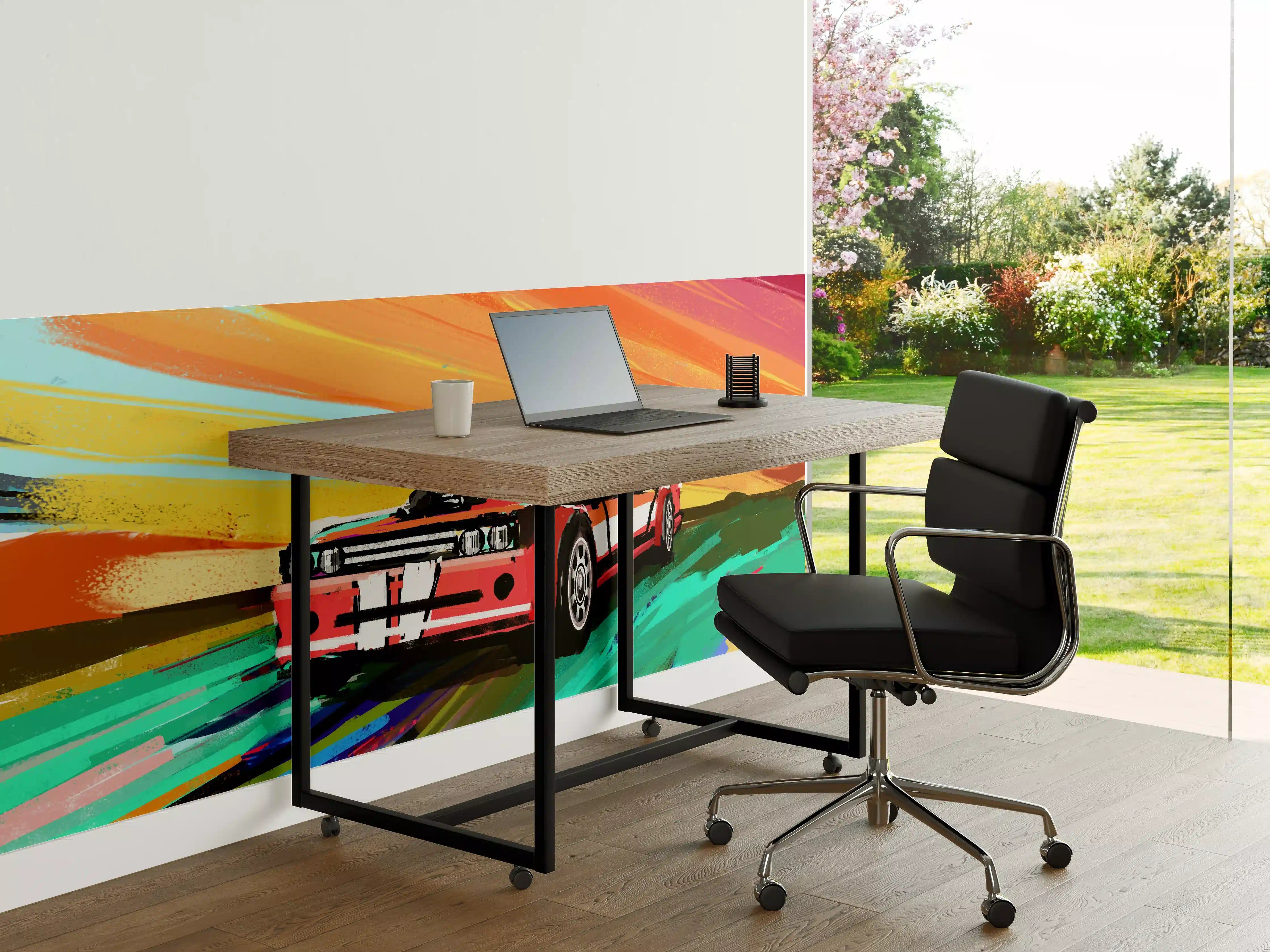 Büro Wandgestaltung - Amerikanisches 70er-Jahre-Muscle-Car Gemälde