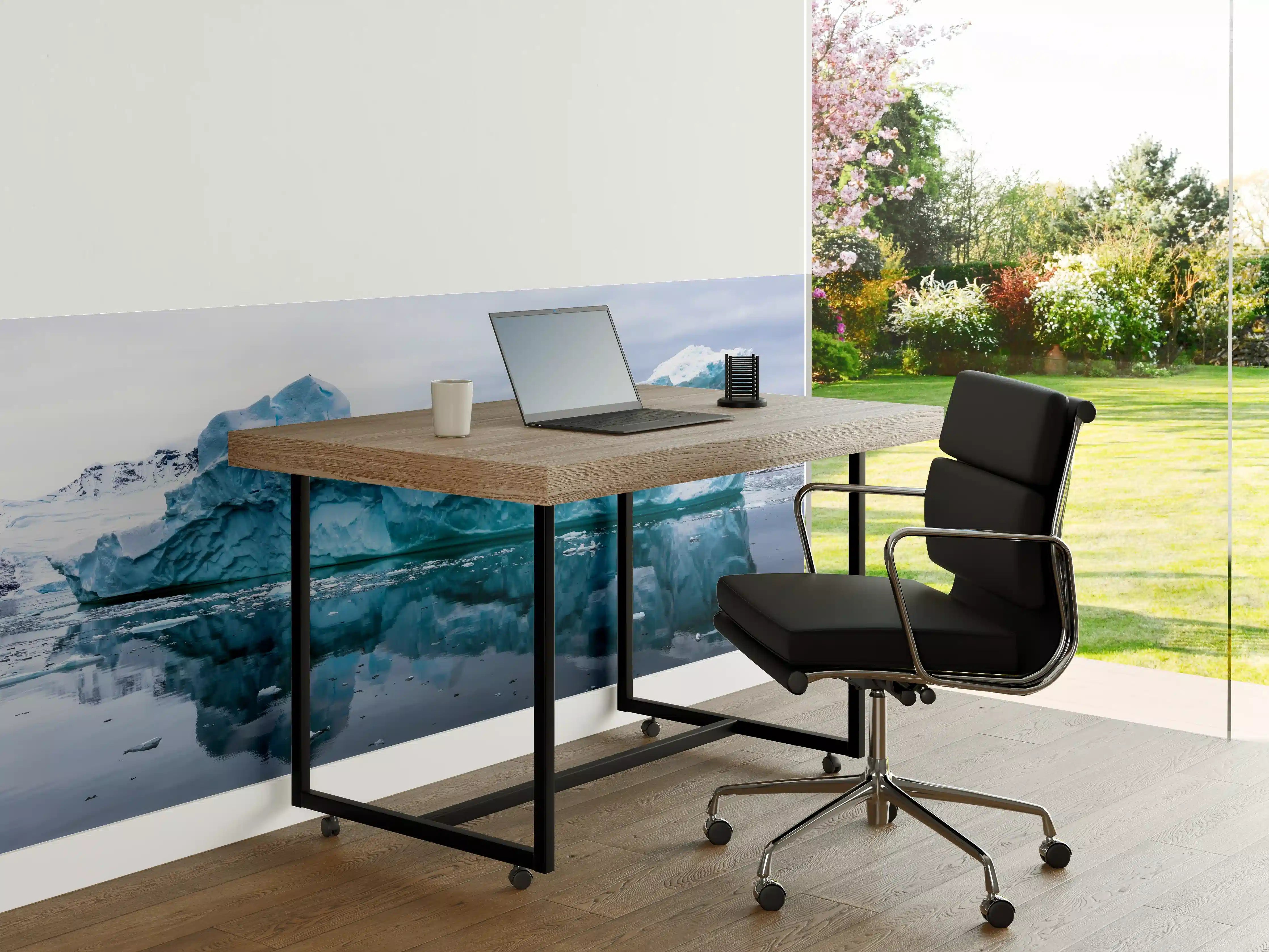 Büro Wandgestaltung - Antarktis Eisberg in Blautönen