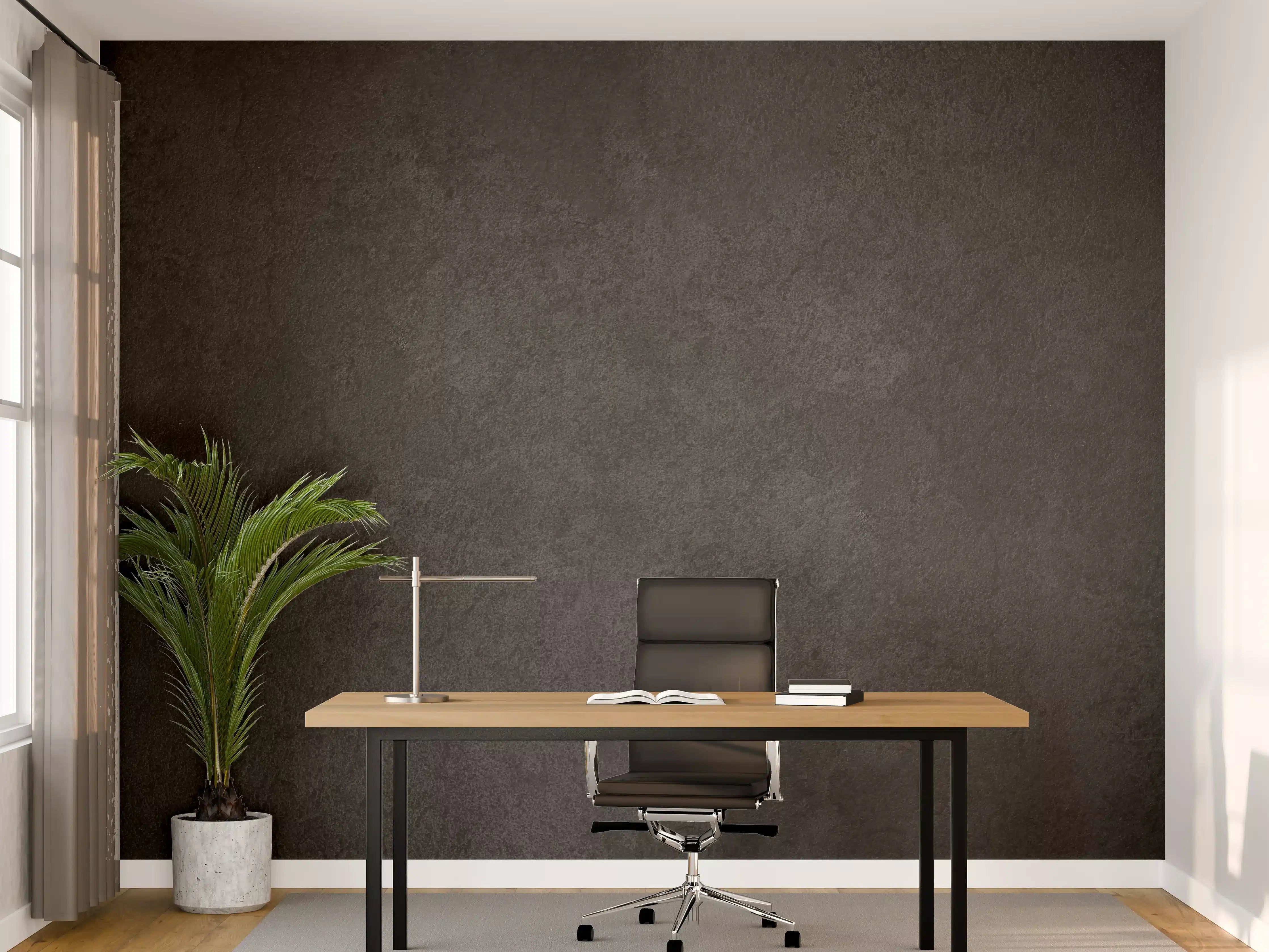 Büro Wandgestaltung - Anthrazit Betonstruktur