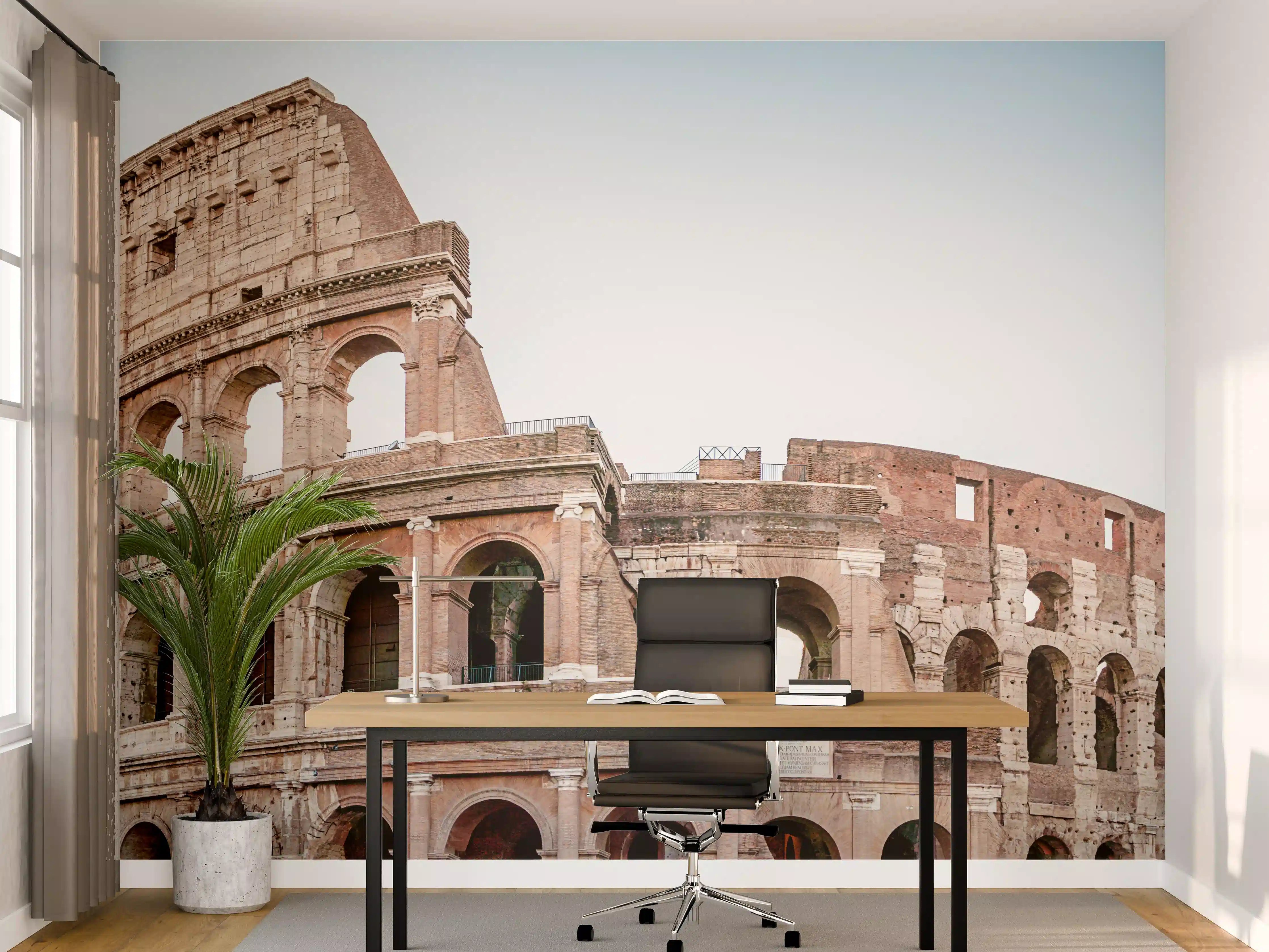 Büro Wandgestaltung - Antikes Kolosseum in Rom bei Sonnenlicht