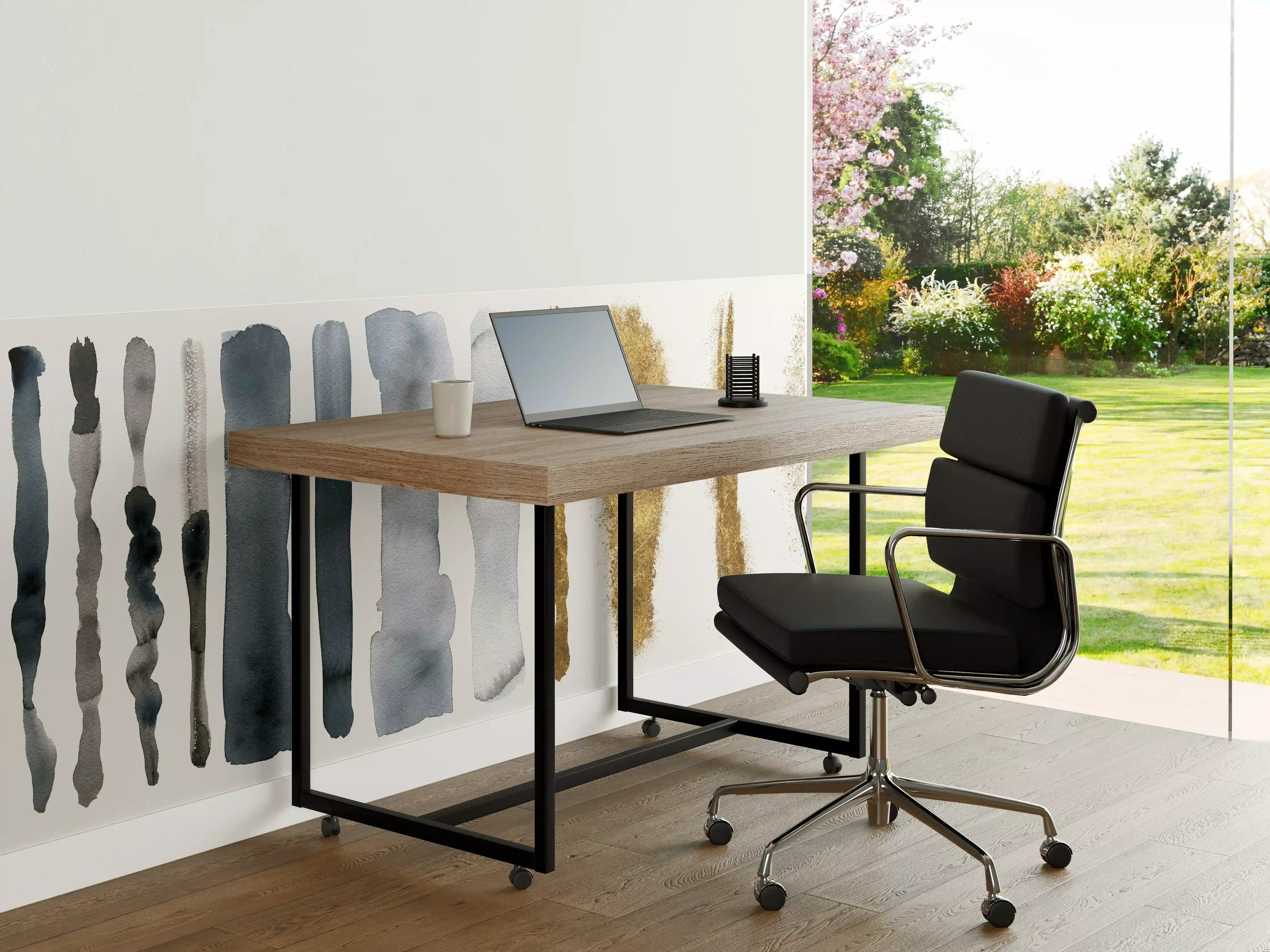 Büro Wandgestaltung - Aquarell Malerei im Flecken-Overlay