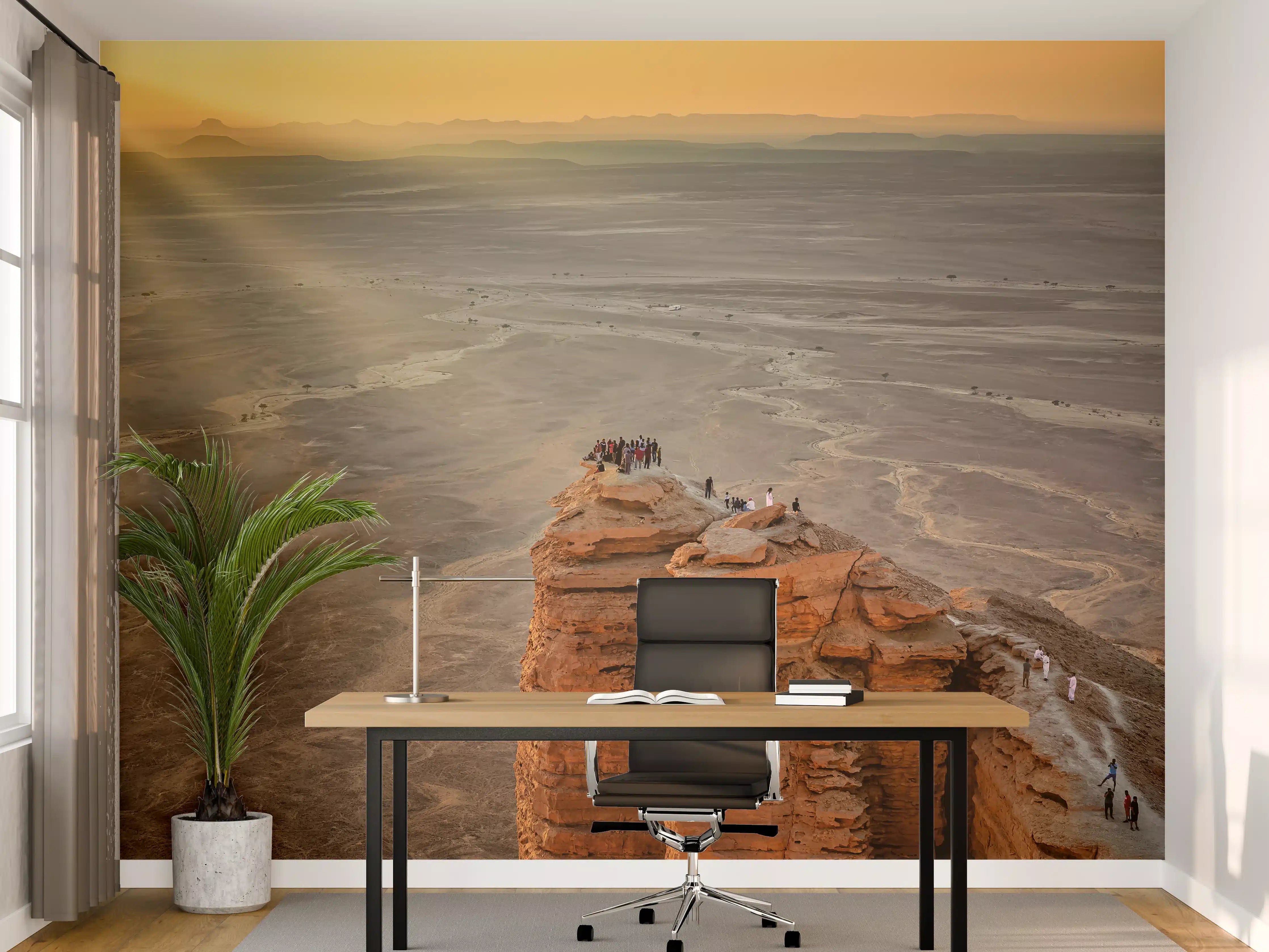 Büro Wandgestaltung - Arabien Edge of the World